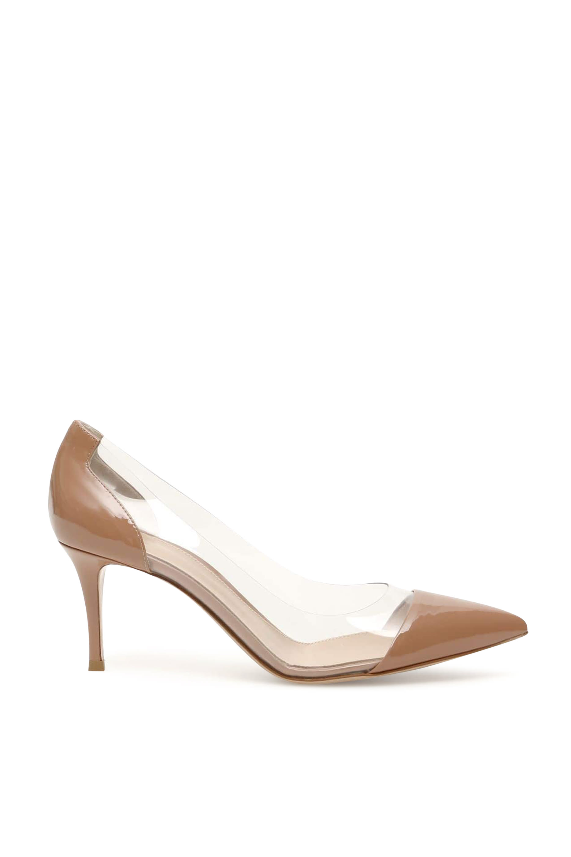 70 Patent-Leather Plexi Pumps