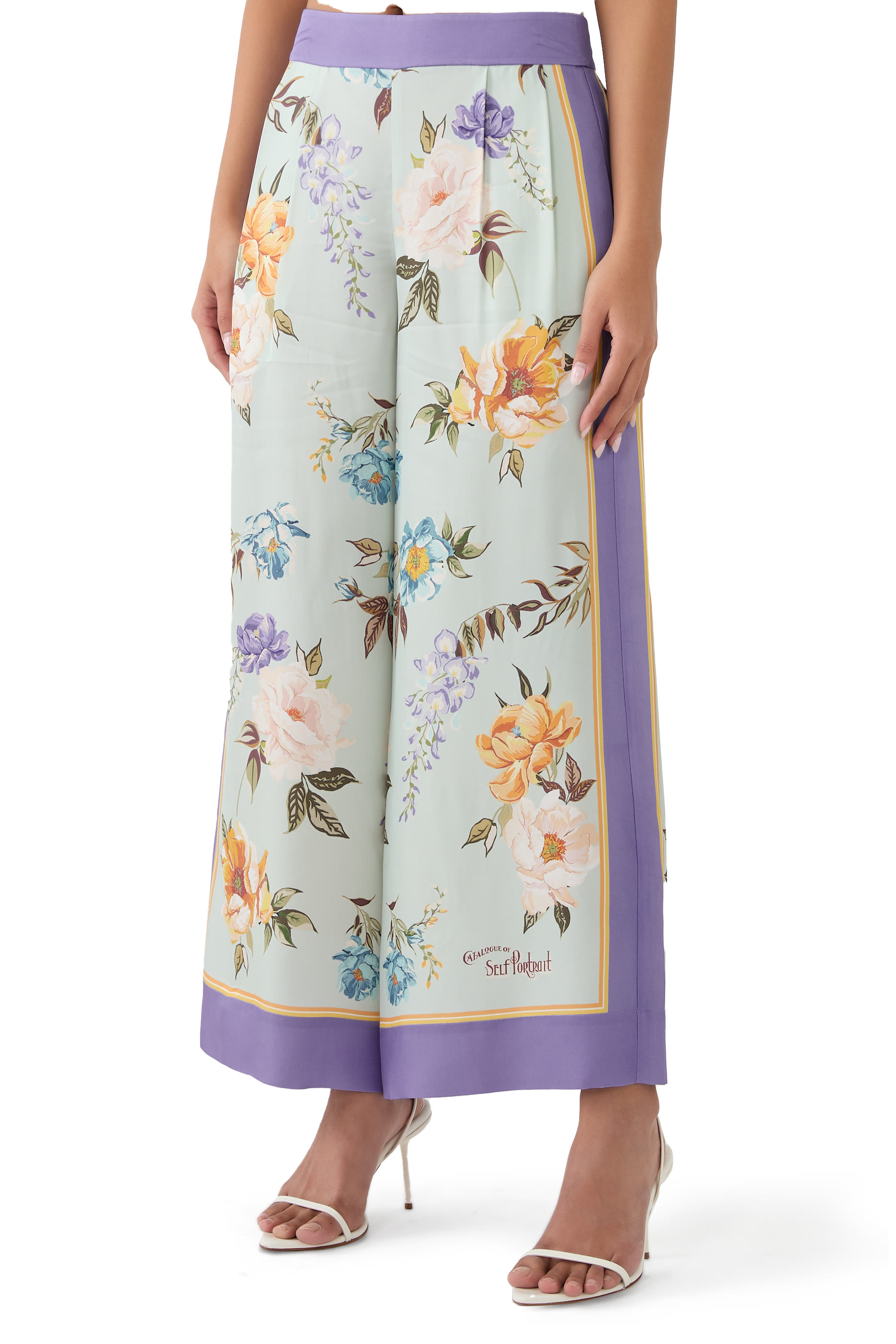 Floral Viscose Trousers