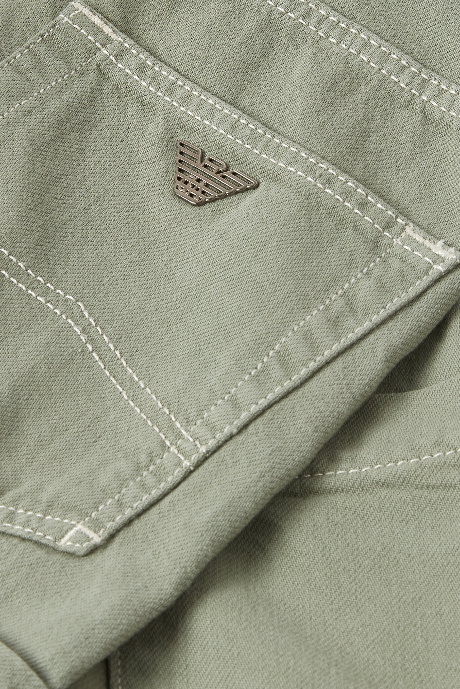 Kids Straight Fit Denim Cargo Pants