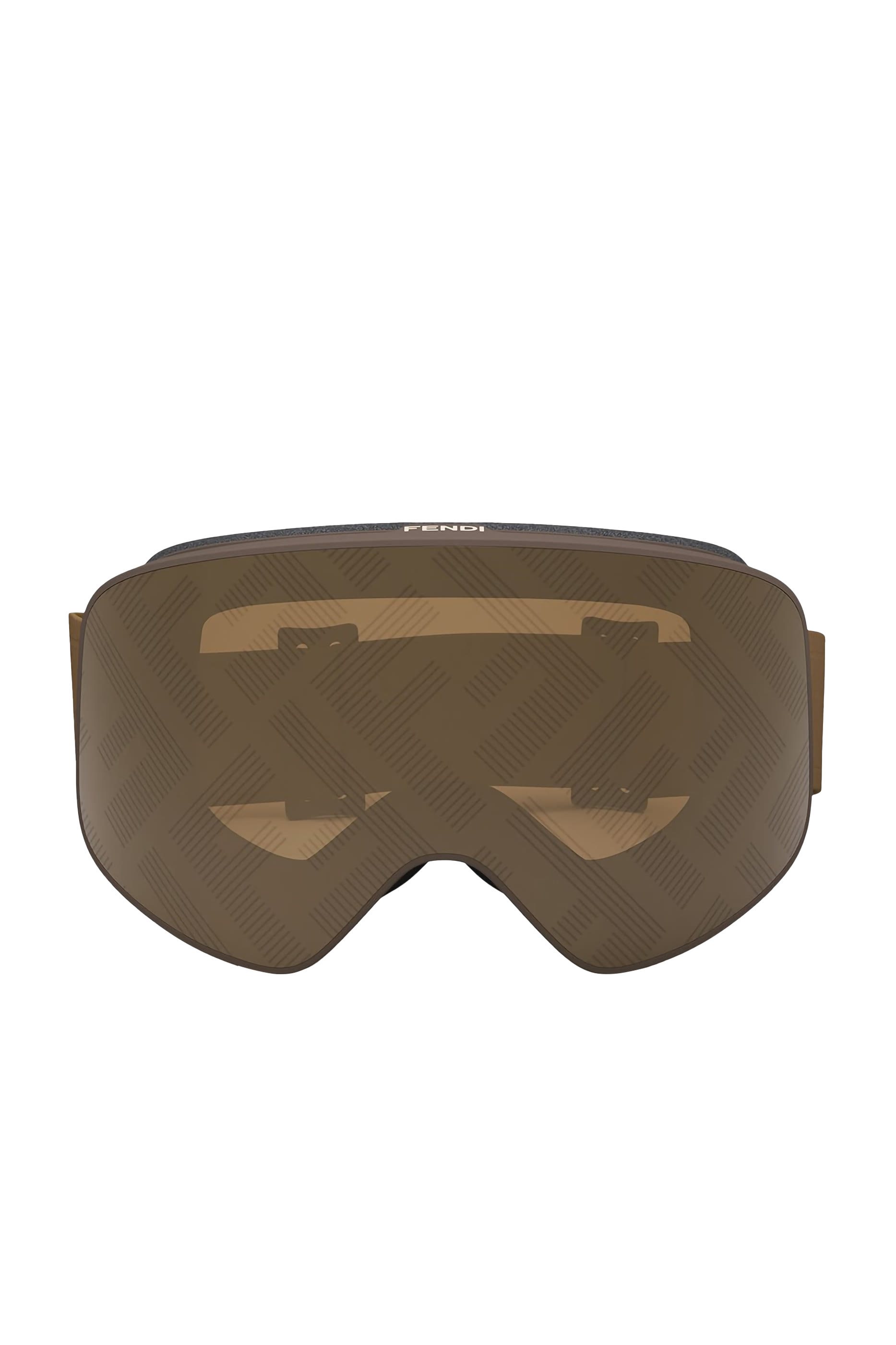 Brown Rectangular Ski Mask