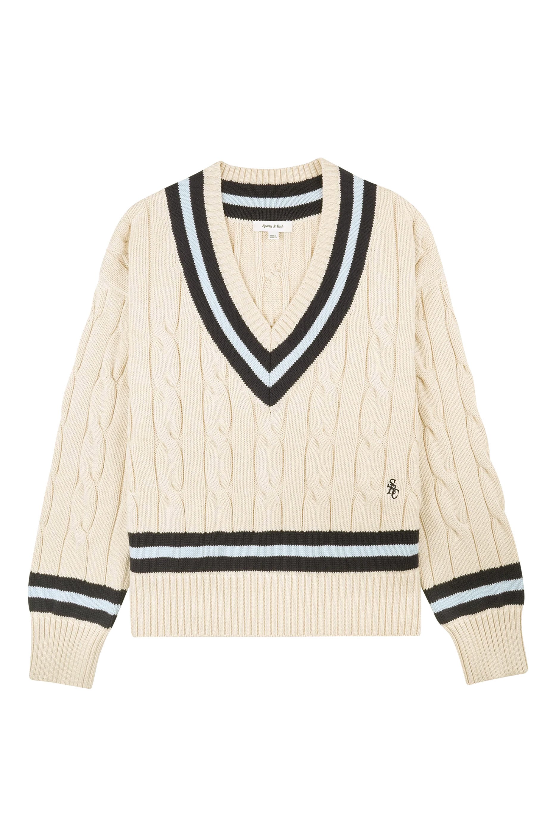 SRC Cableknit V-Neck Sweater