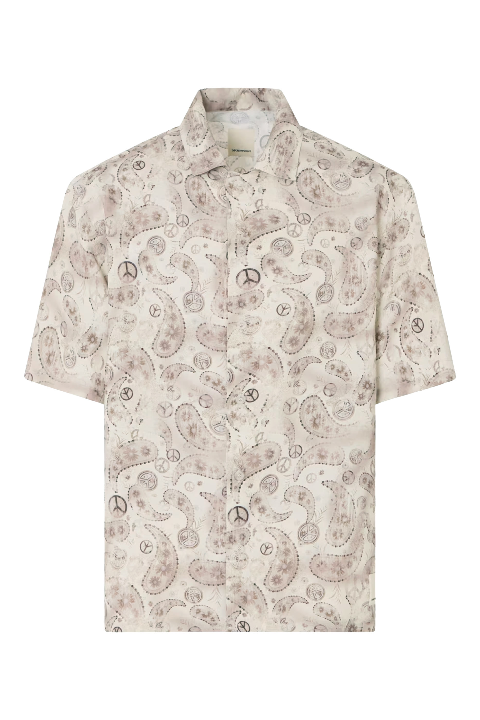 All-Over Paisley Print Viscose-Blend Shirt