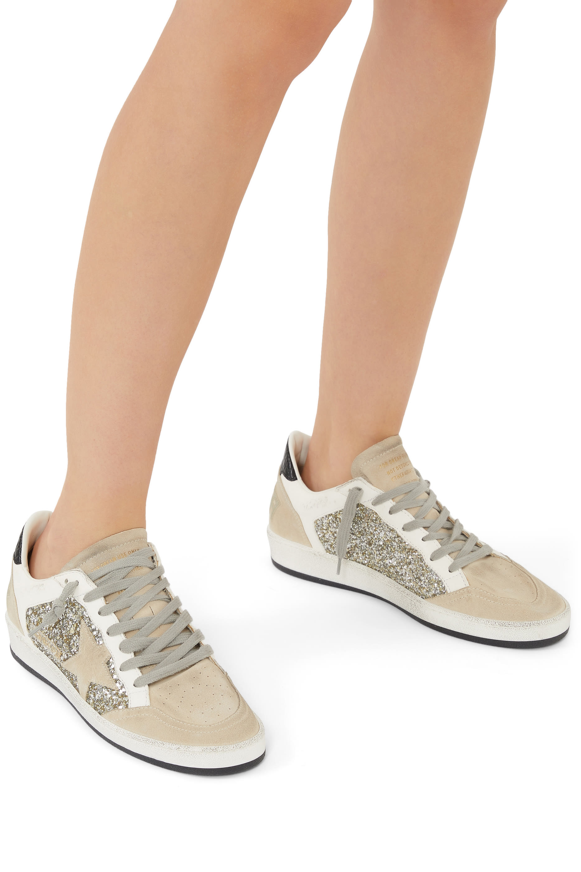 Low Top Bold Star Suede Sneakers