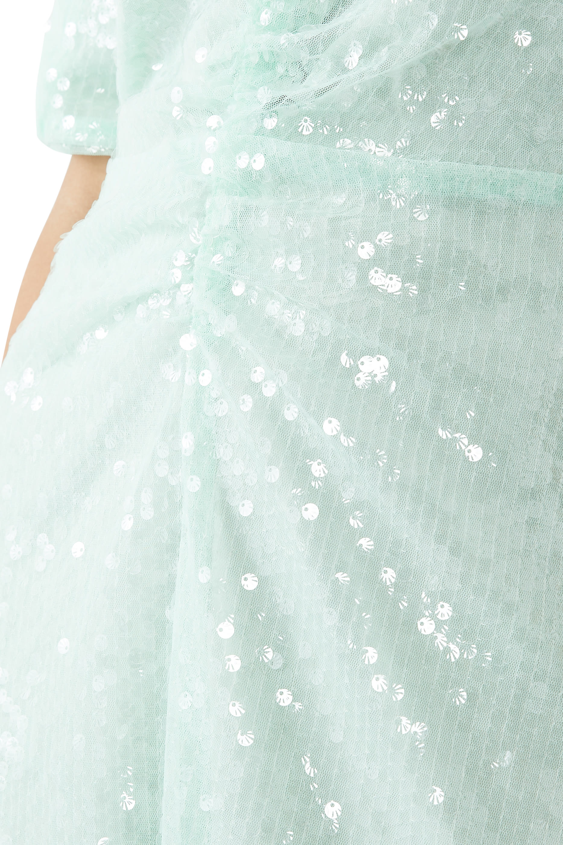 Sequins Midi V-Neck Dress