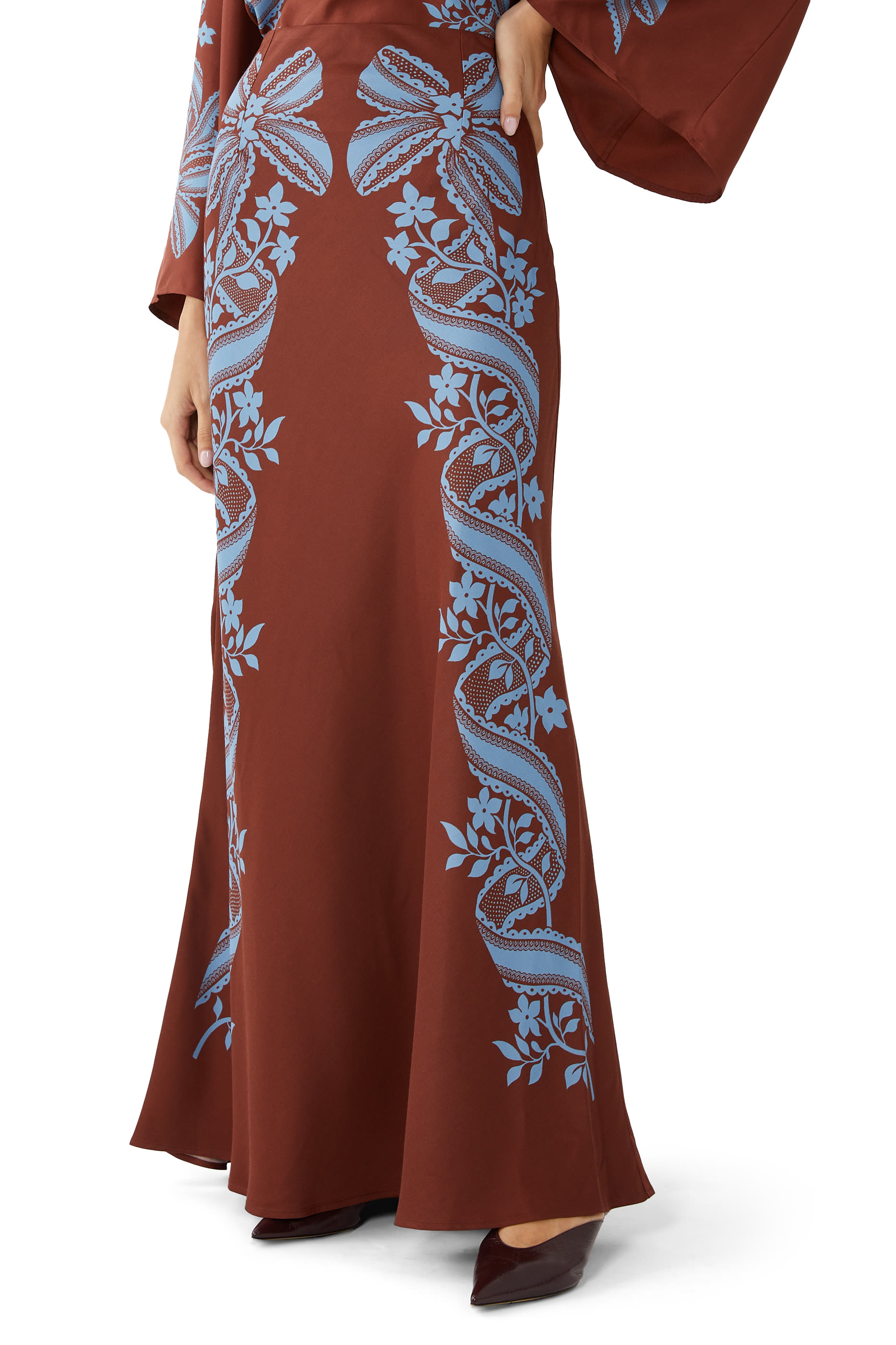 Sleek Satin Maxi Skirt