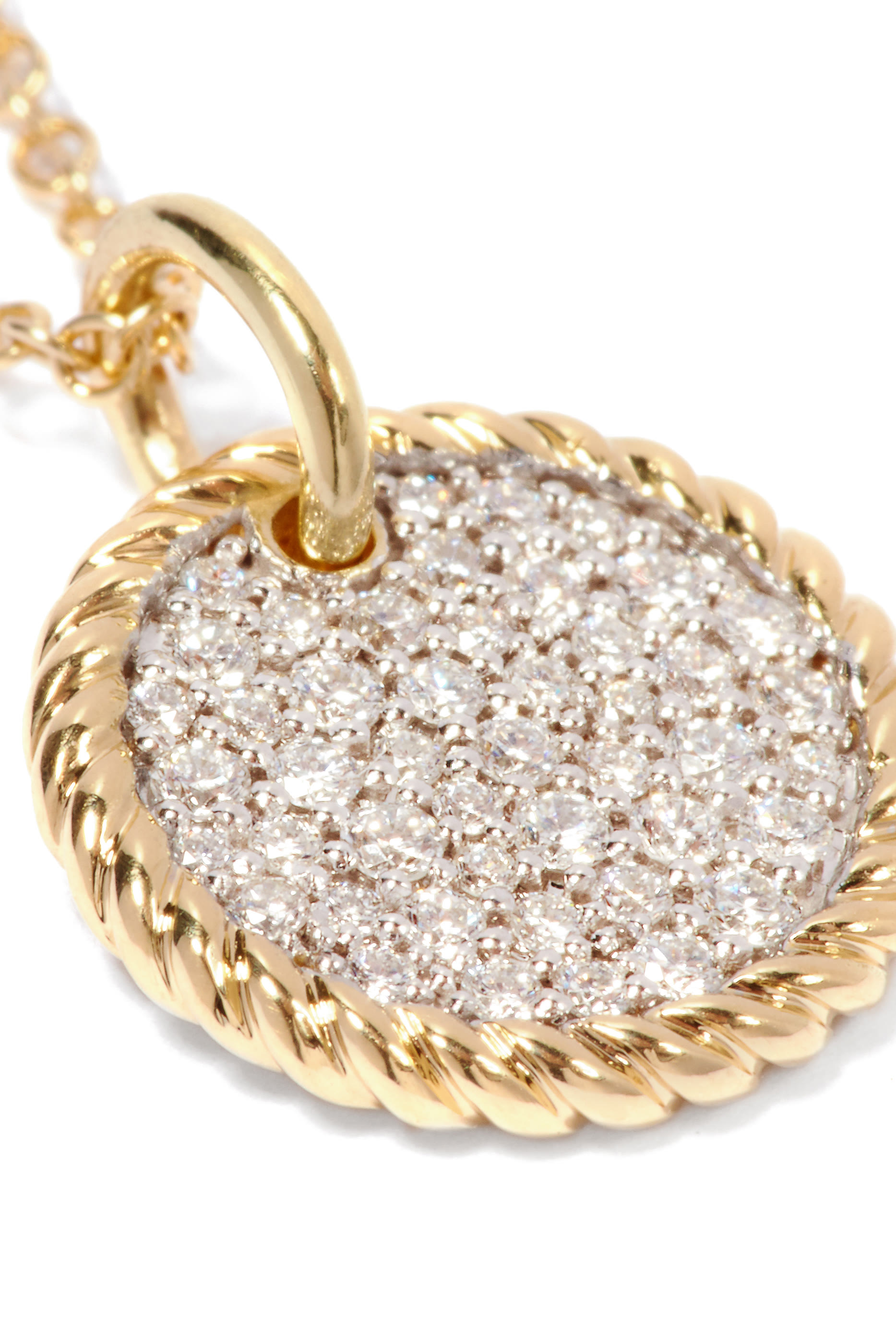 Pave Diamond Plate Necklace