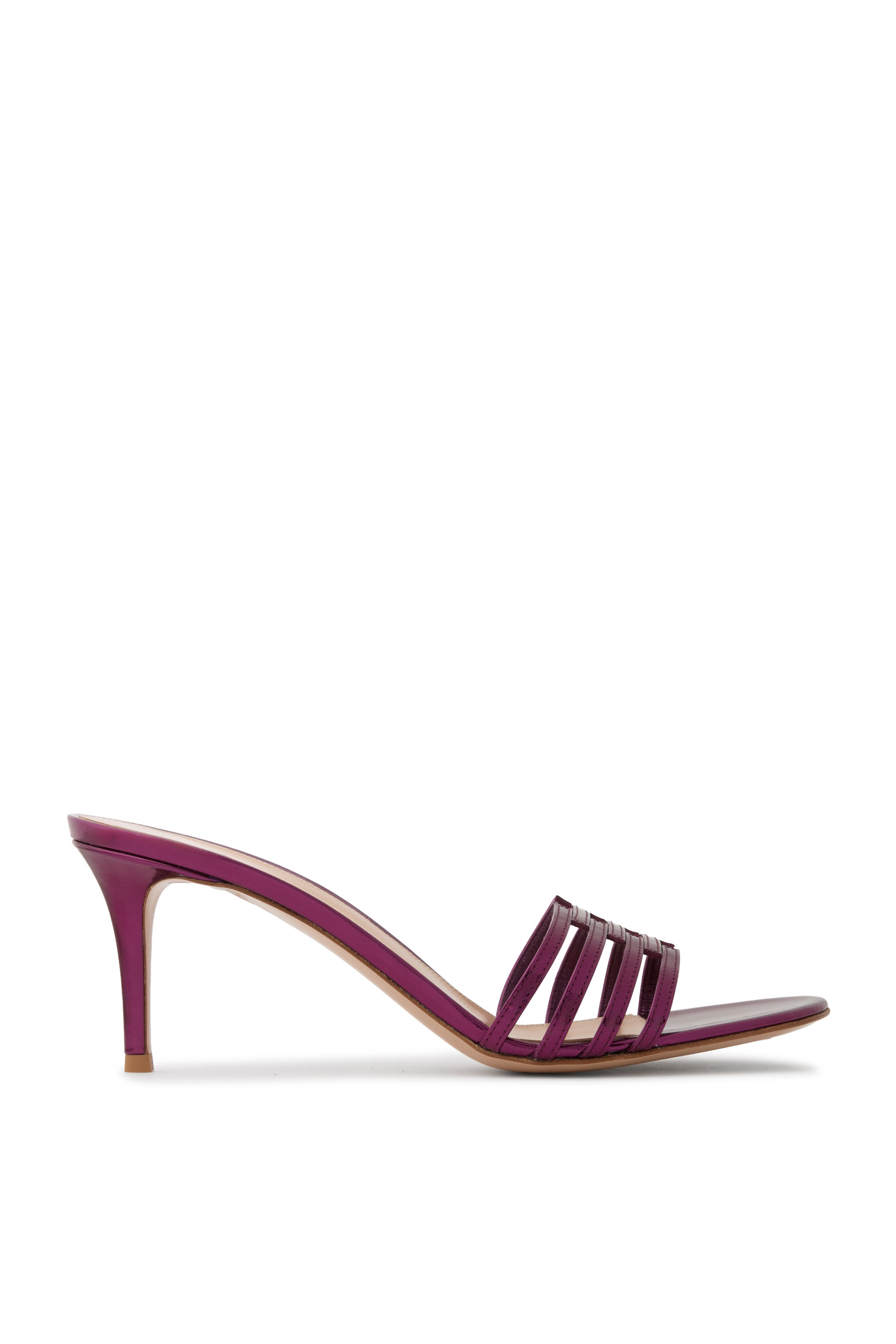 Metallic Leather 70 Mules