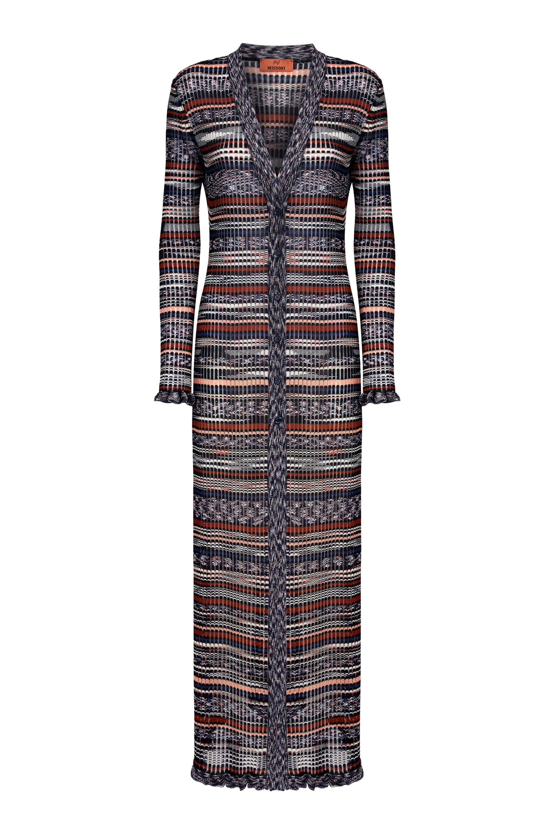 Long Ribbed Cardigan