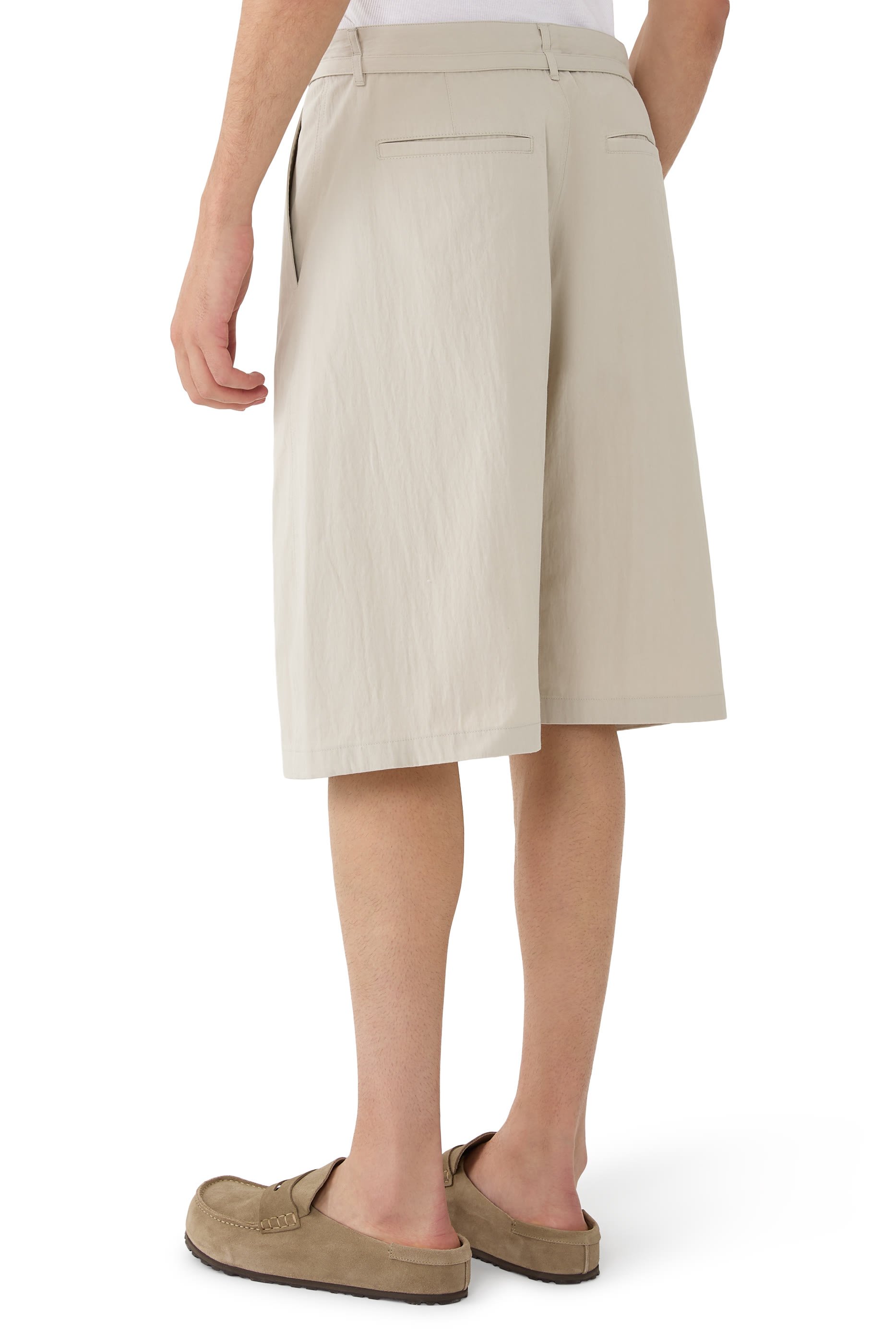 Belted Curved Shorts