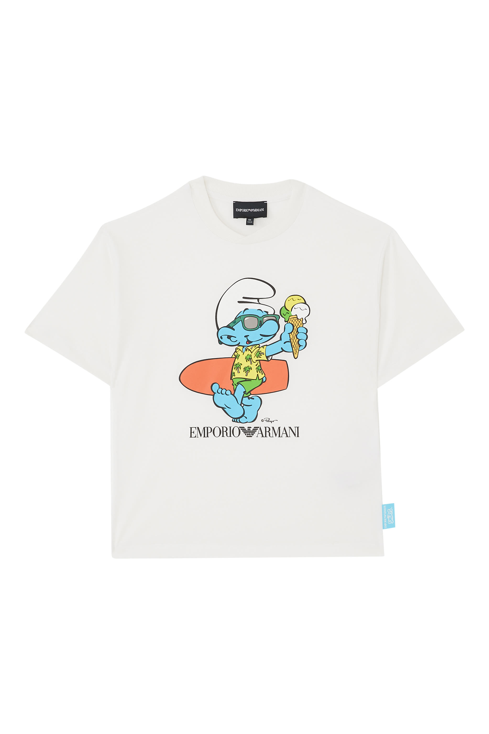 Kids Smurfs Print T-Shirt