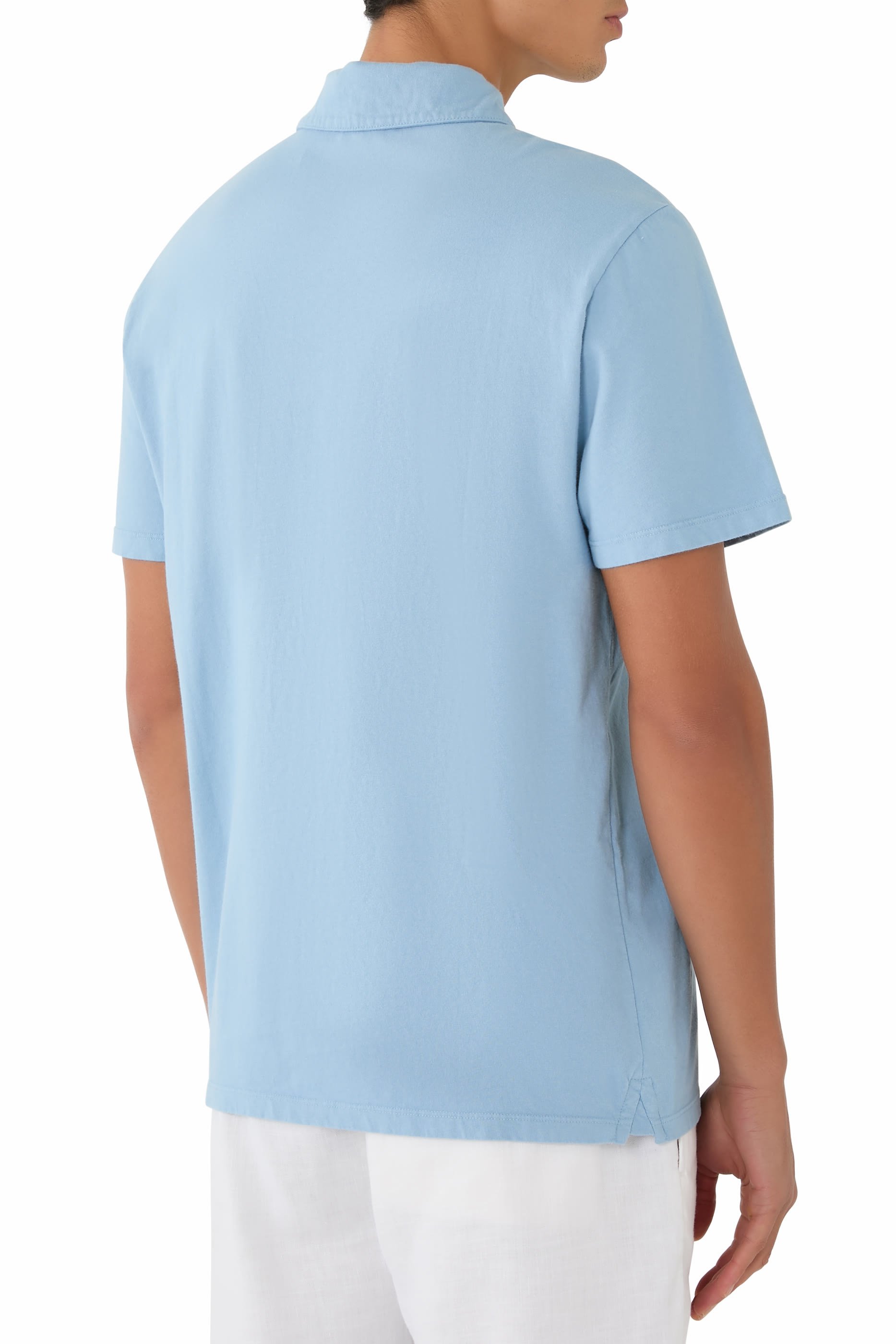 Garment Dye Cotton Polo Shirt