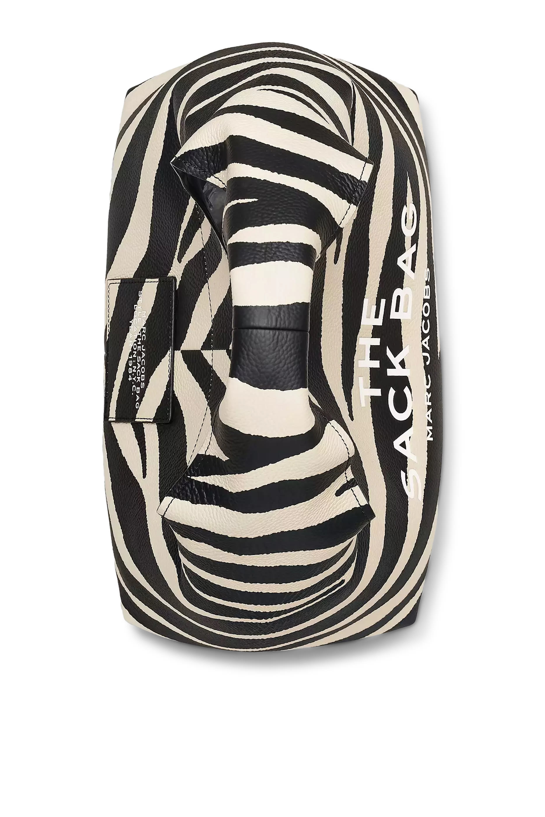 The Zebra Leather Sack Bag