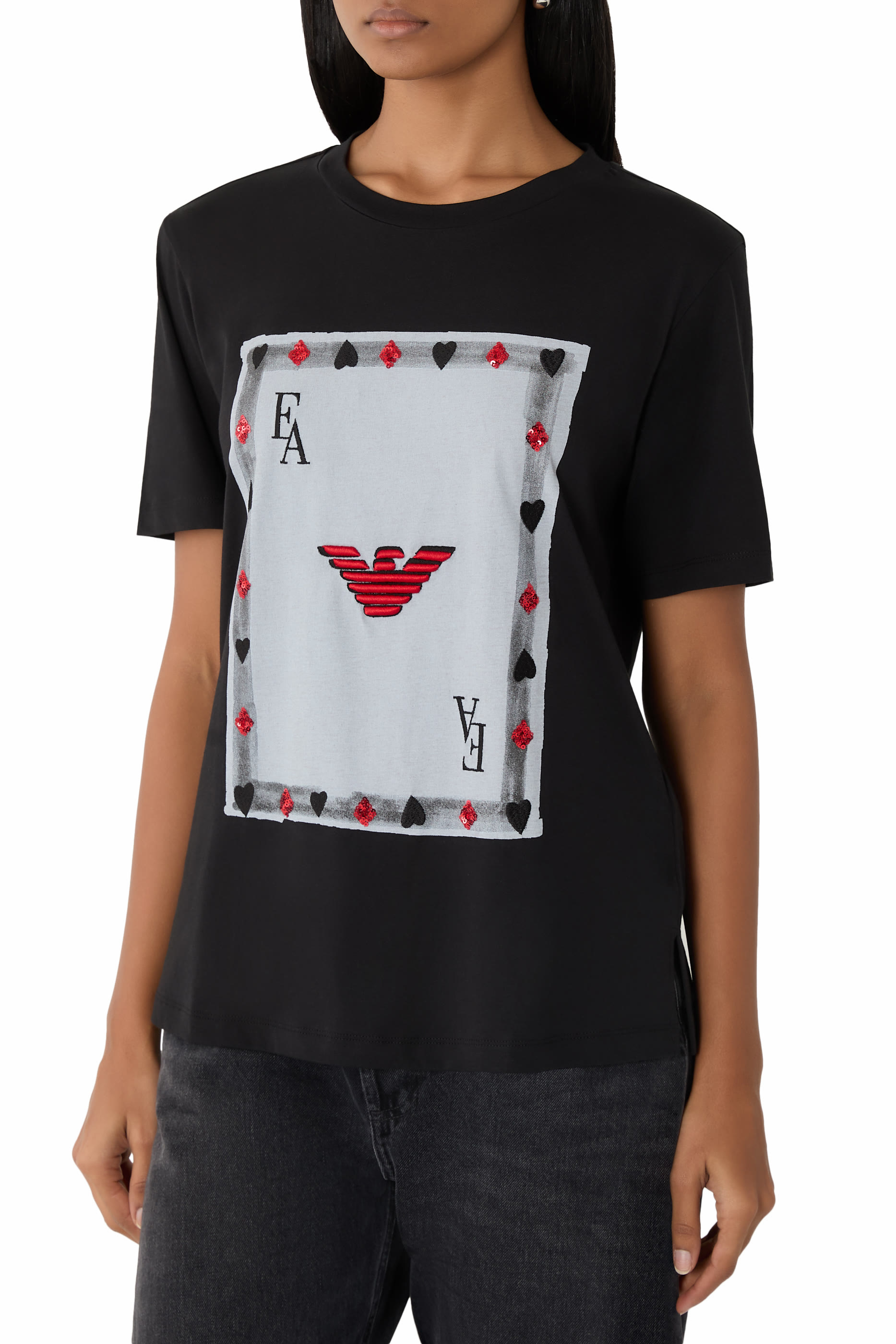  Playing Card Eagle Logo T-Shirt