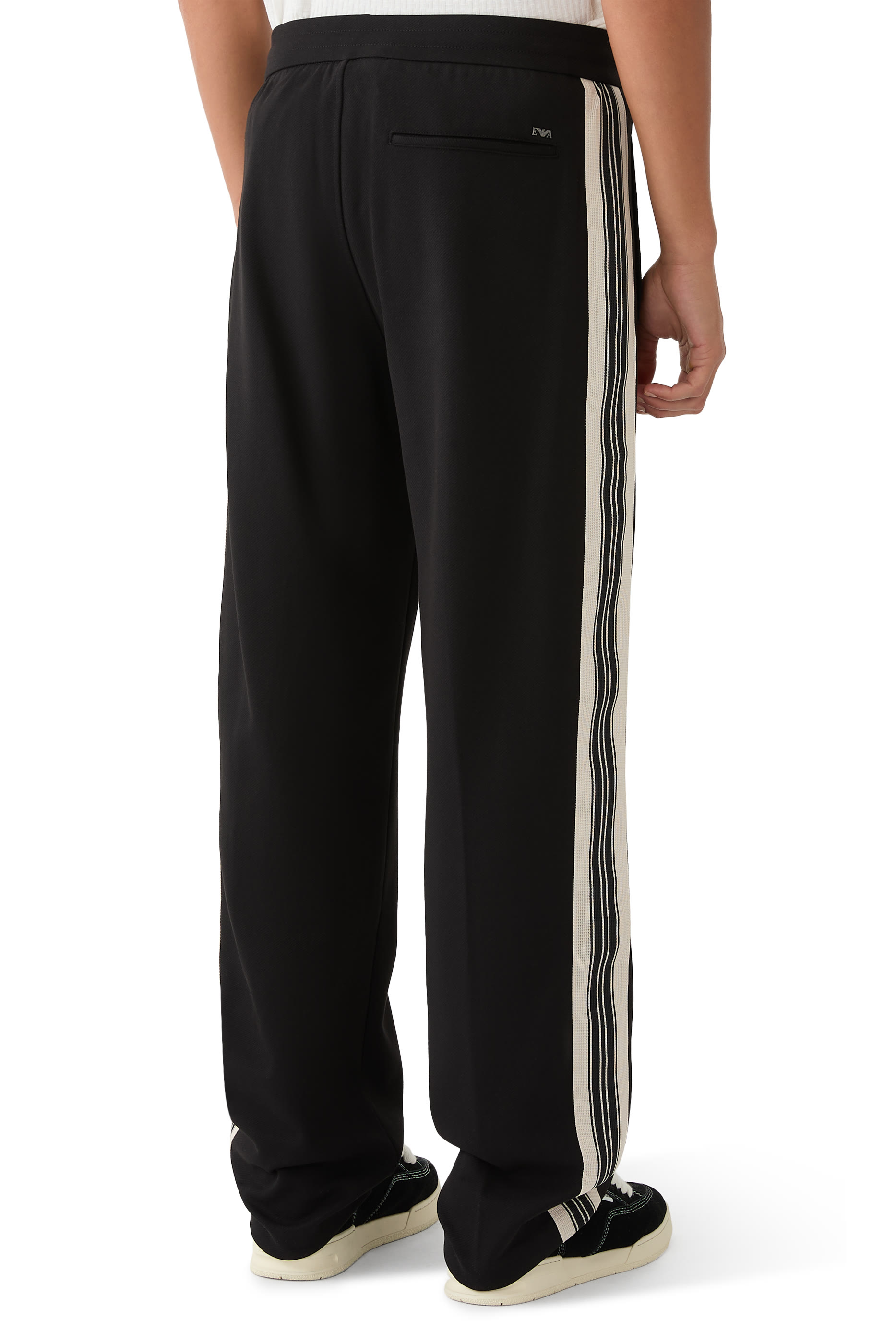 Jersey Trousers with Logo Bands