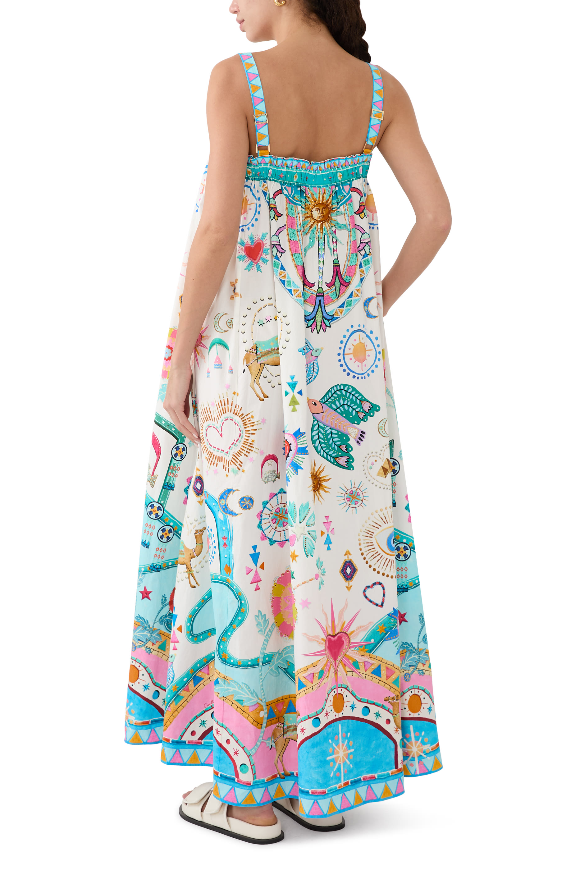 Wide Strap Maxi Sundress 