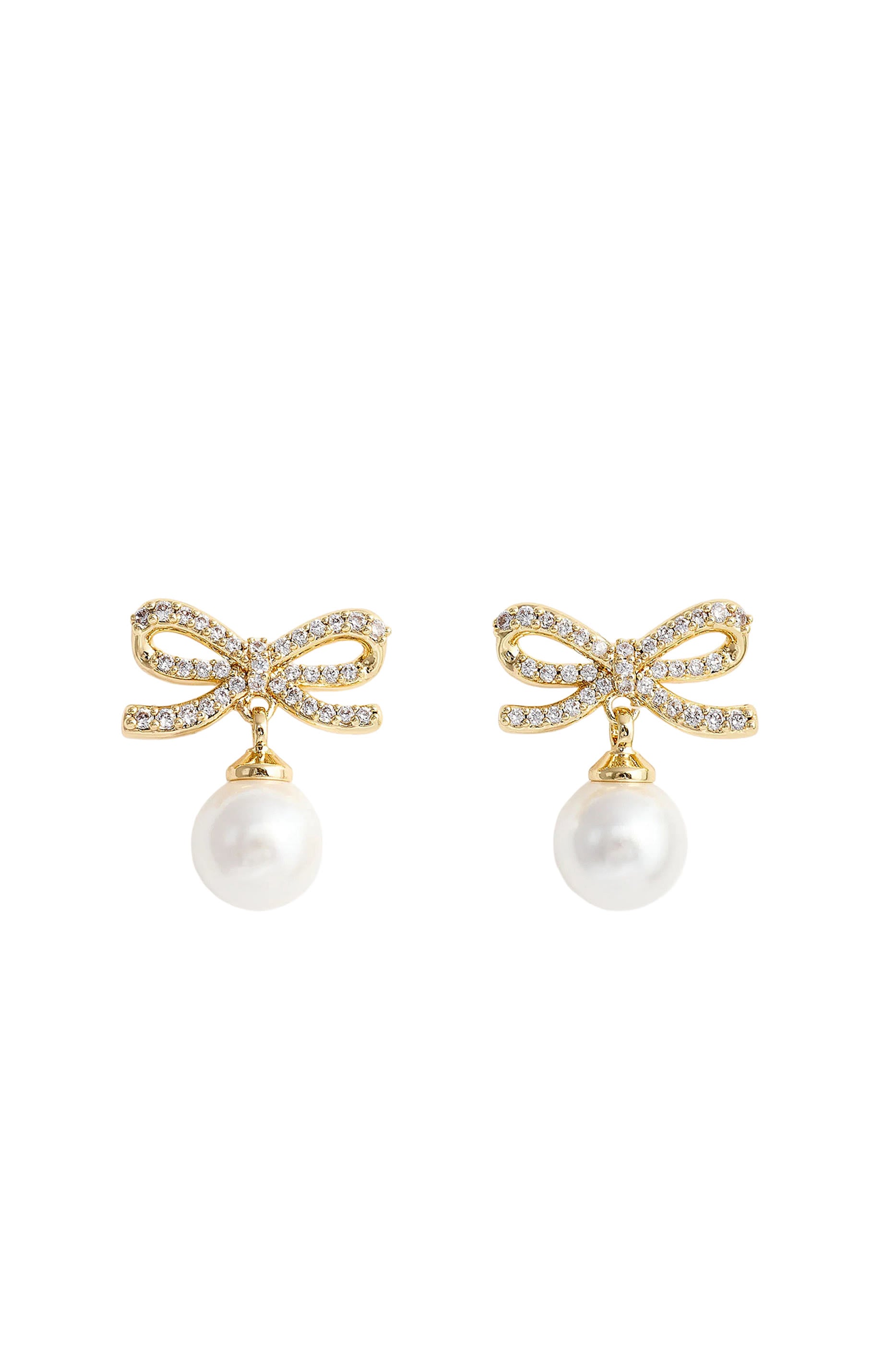  Bow Pearl Earrings
