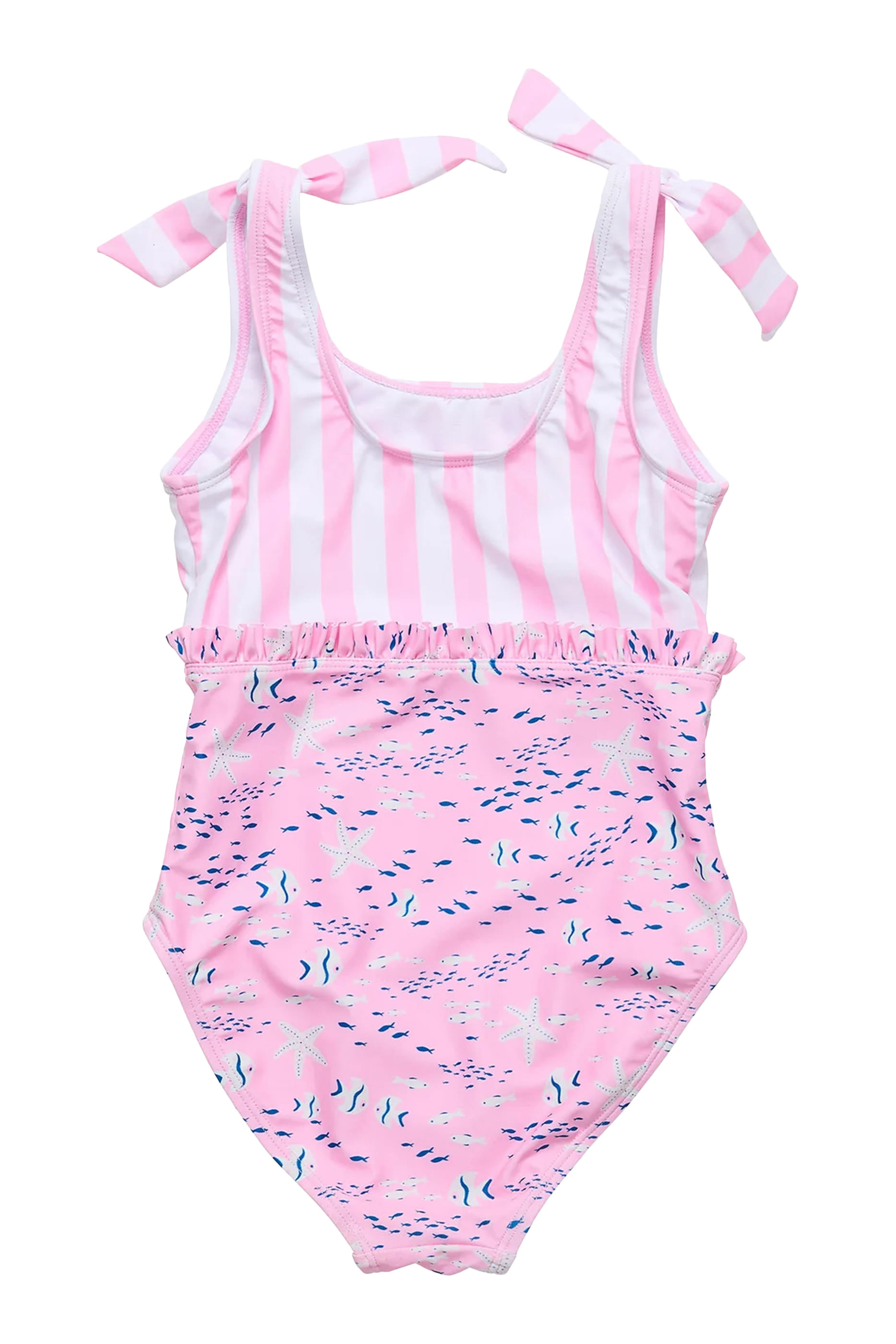 Kids Sea Shoulder Tie Swimsuit