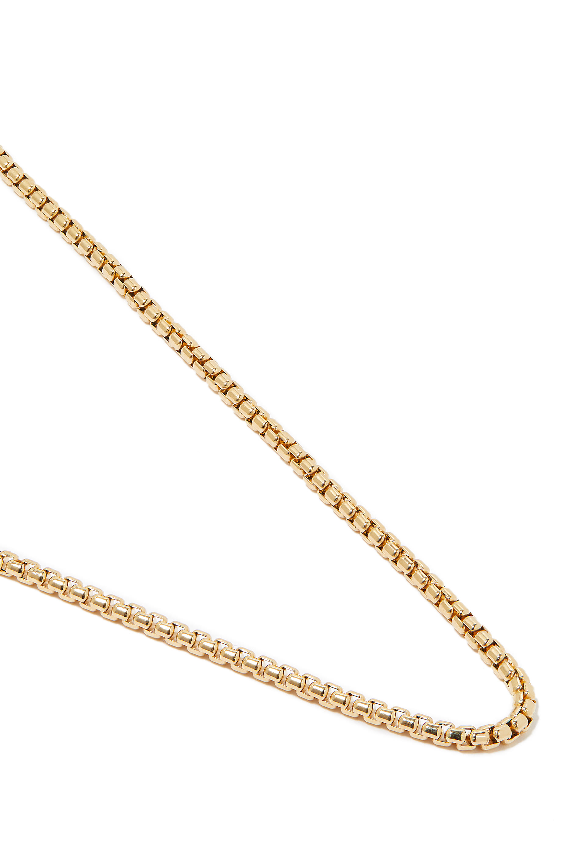 18in Box Chain Necklace, 18k Yellow Gold