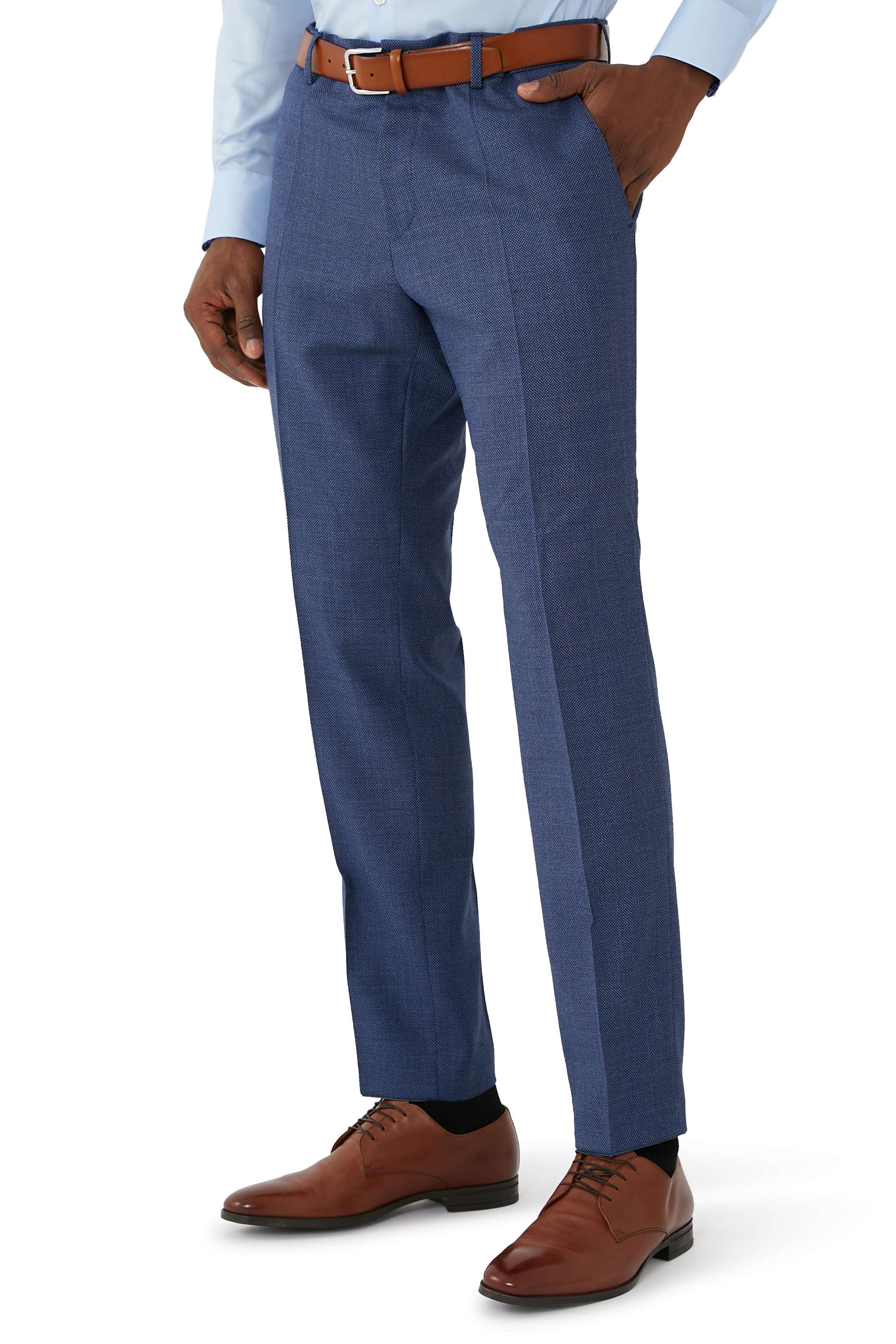 Wool-Blend Three-Piece Slim-Fit Suit