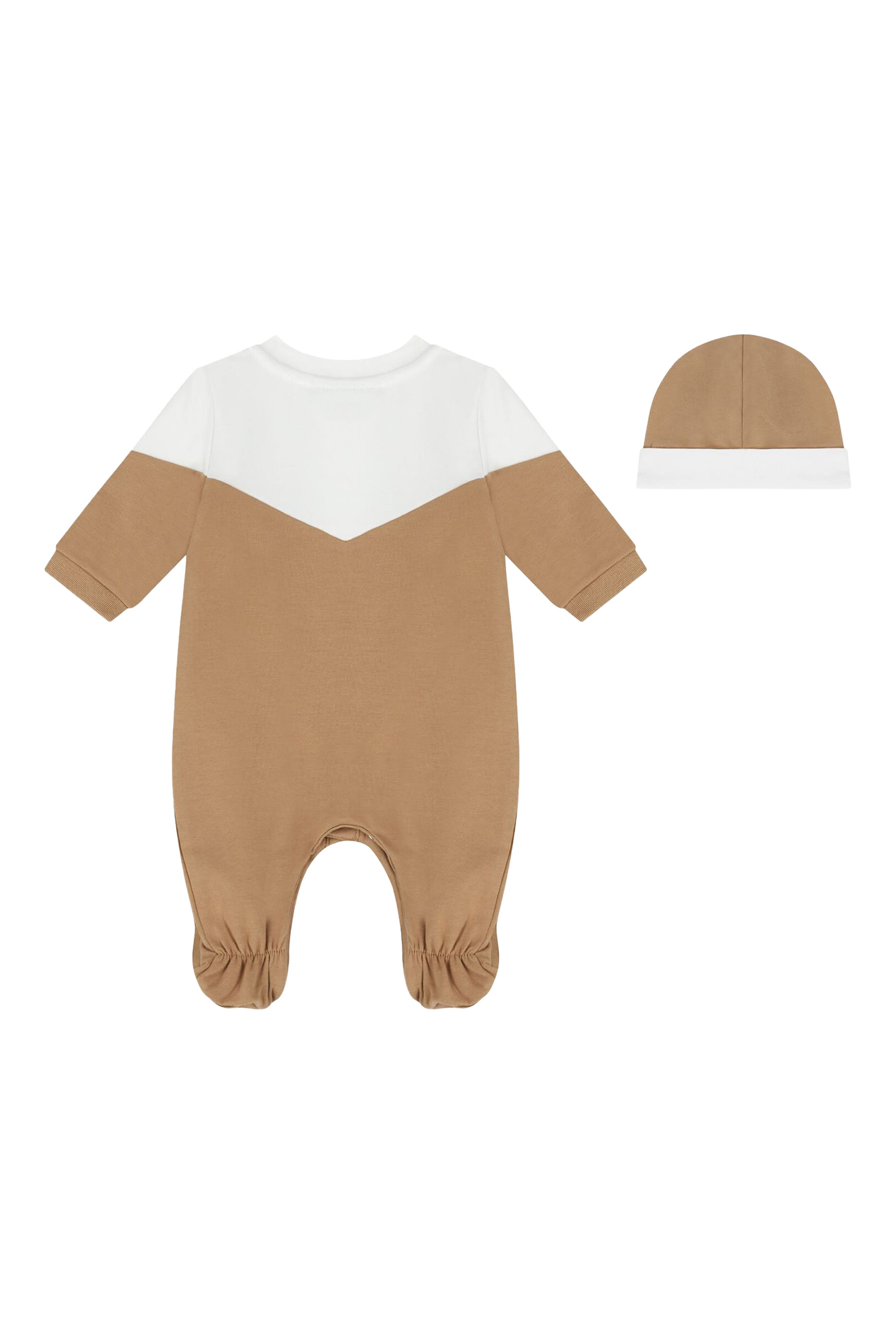 Kids Cotton Sleepsuit & Hat Set