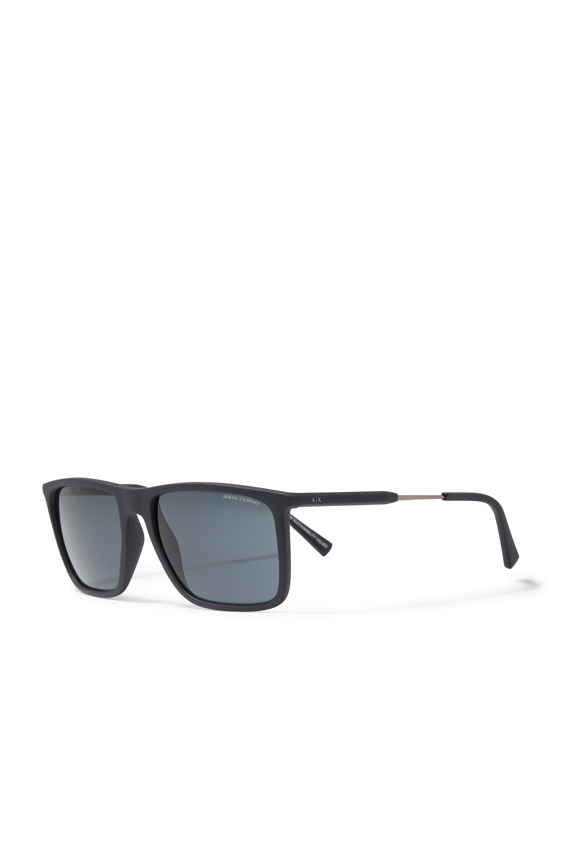 Bolt Detail Square Sunglasses