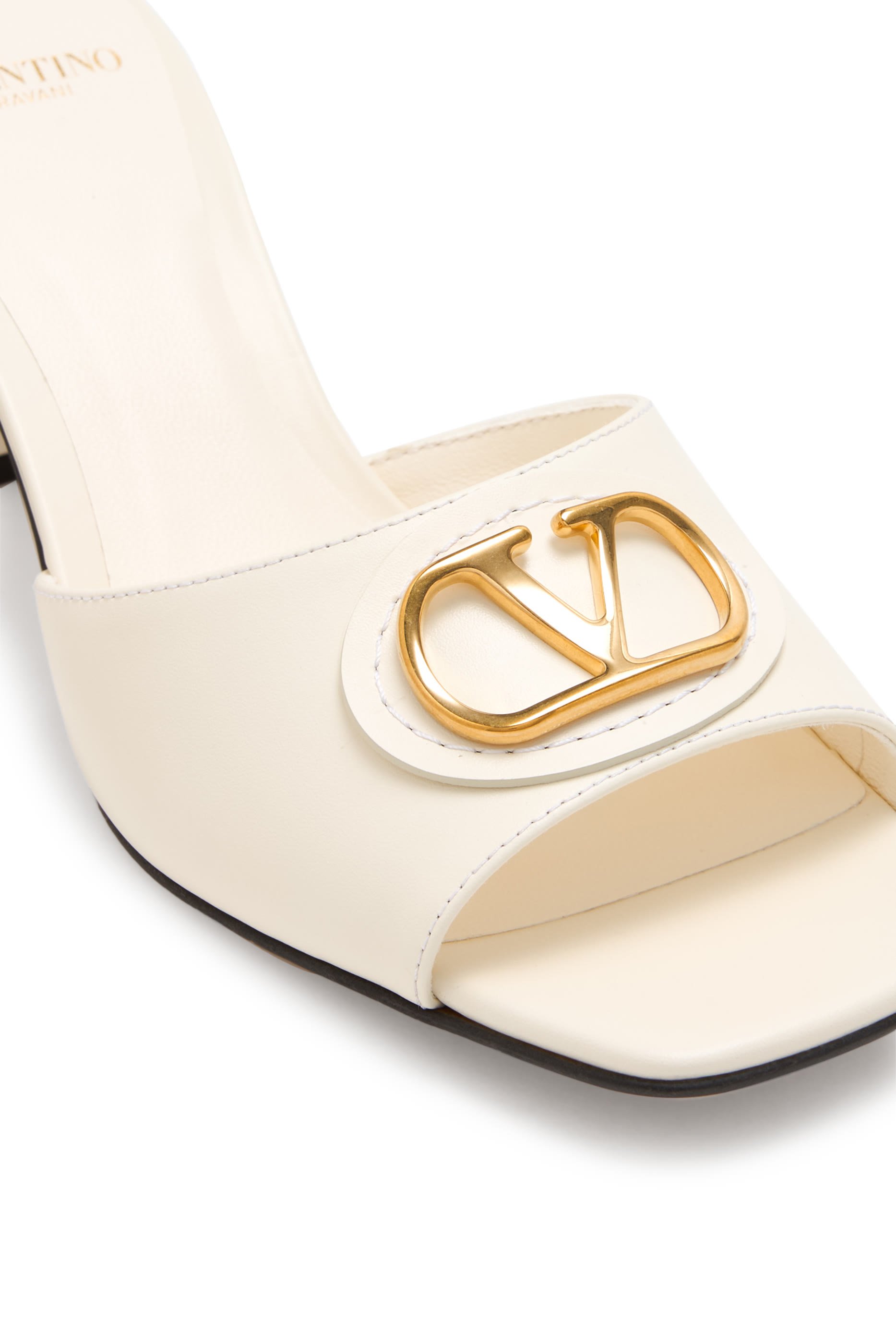 VLogo 60 Signature Calfskin Leather Mules
