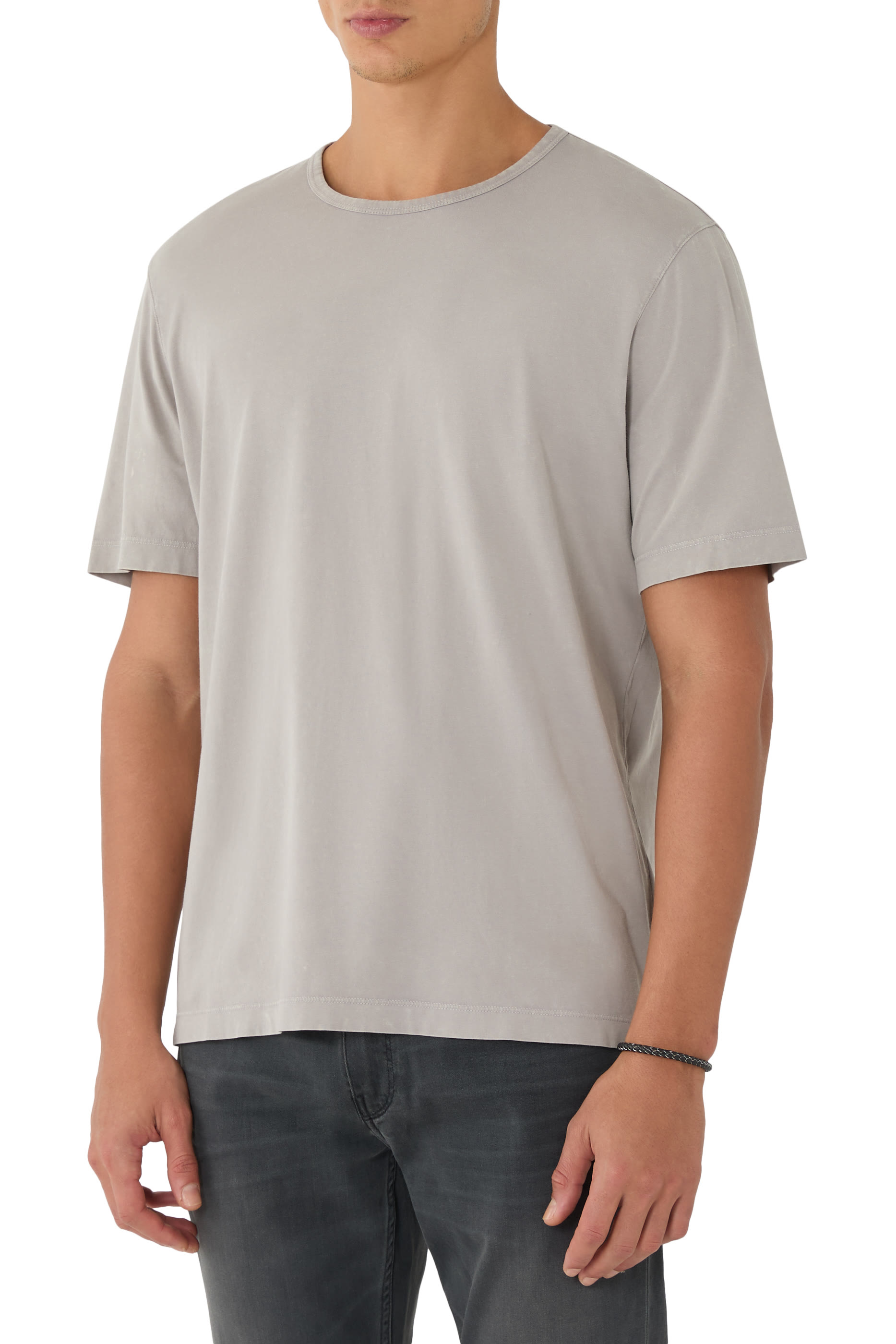 Ribbed Crewneck T-Shirt