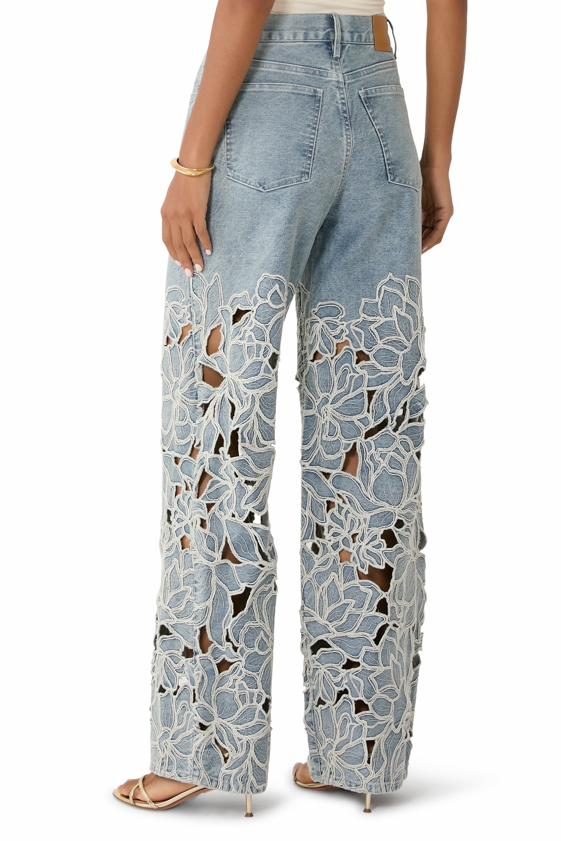 Betty Floral Cut Out Jeans