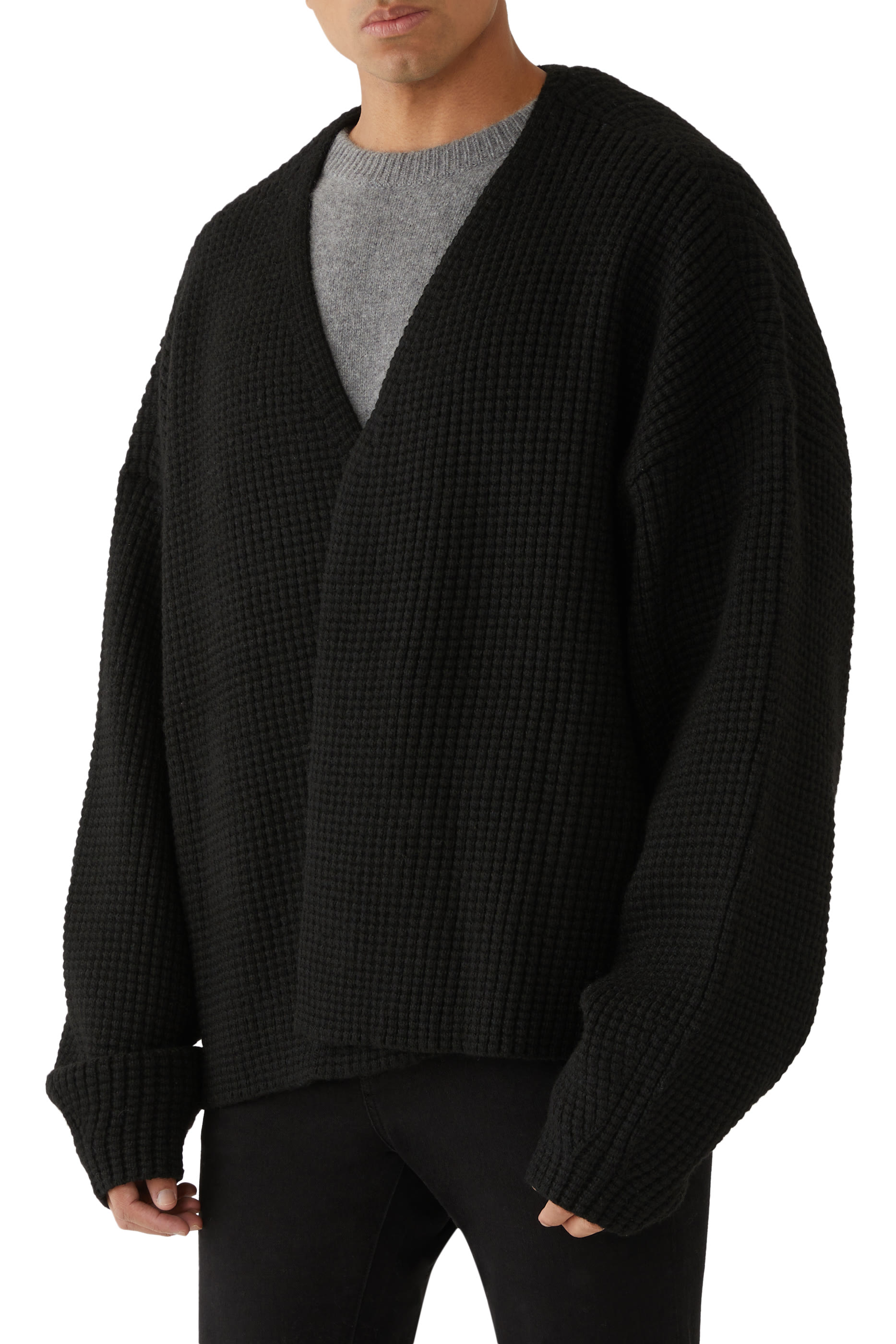 Heavy Waffle Cardigan