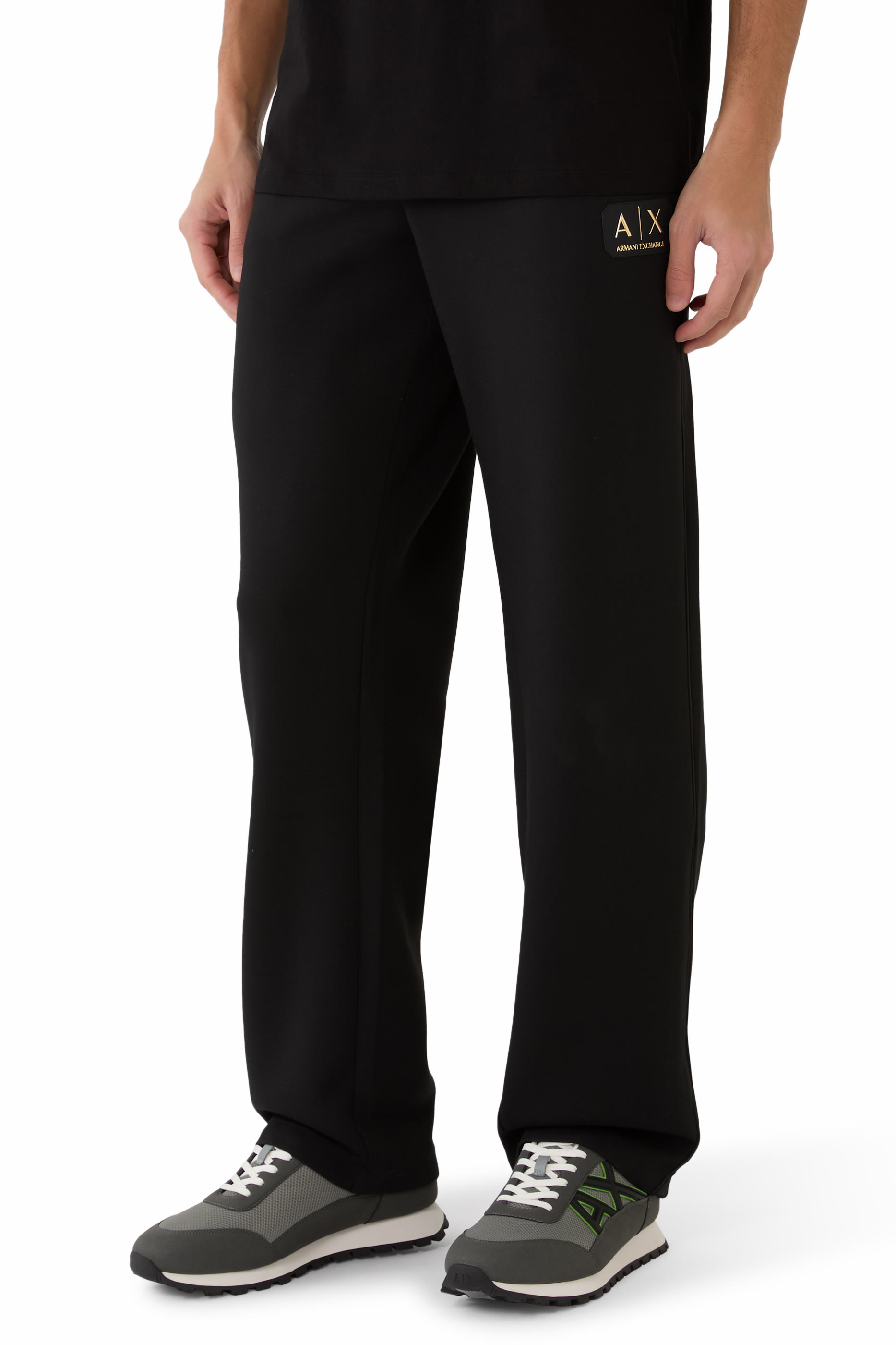 Drop Side AX Logo Low-Top Sneakers