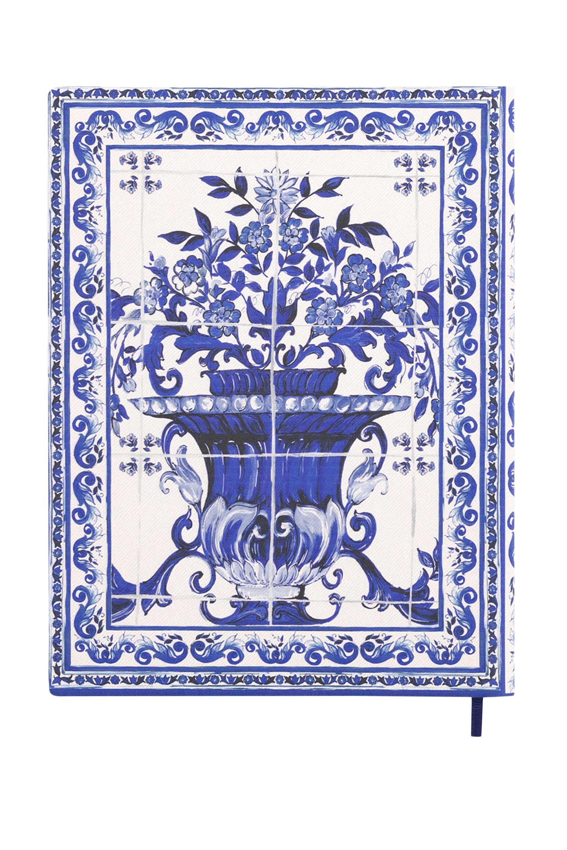 Blu Mediterraneo Large Ruled Notebook with Textile Cover