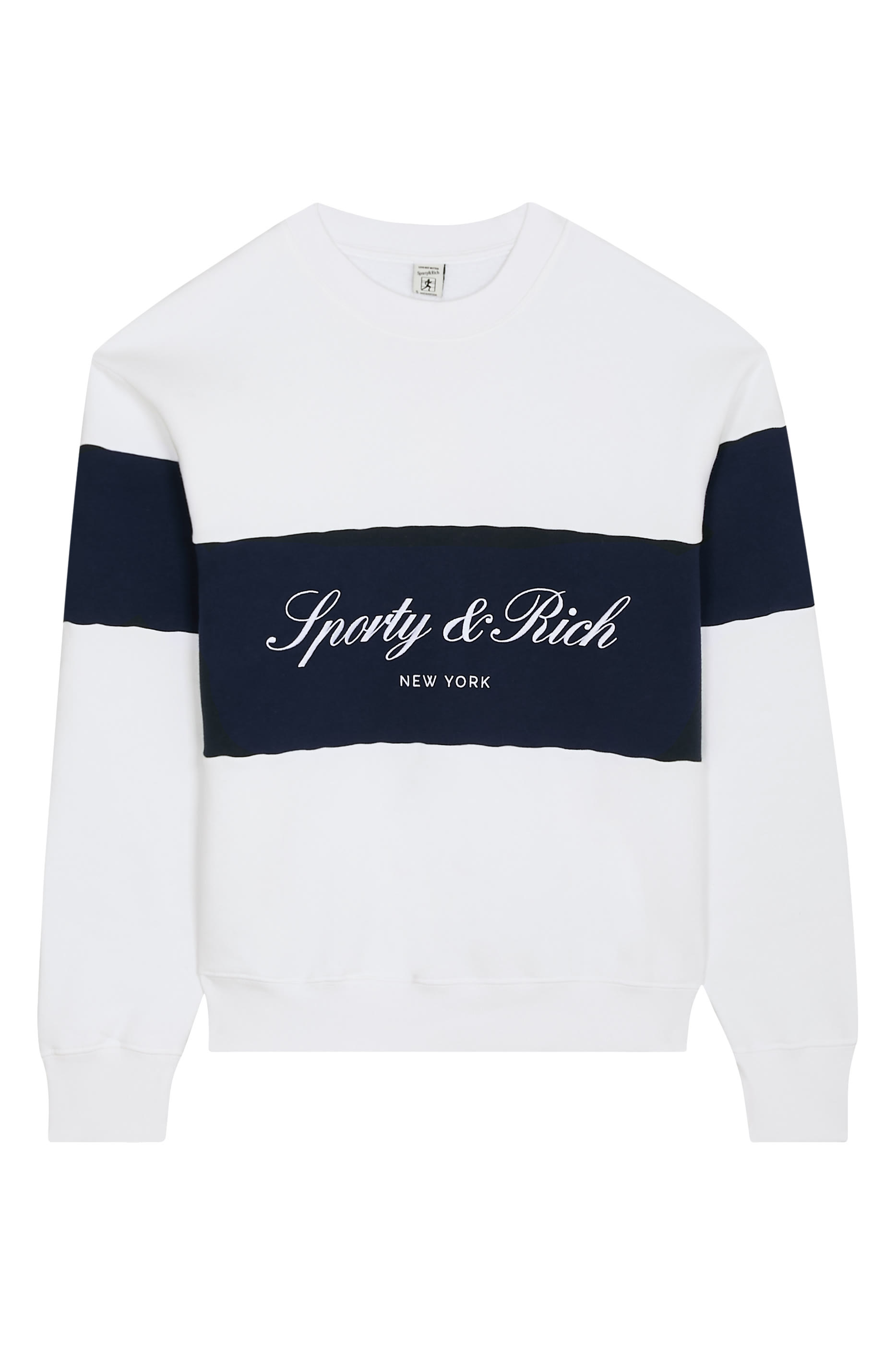 Signature Logo Block Crewneck Sweatshirt 