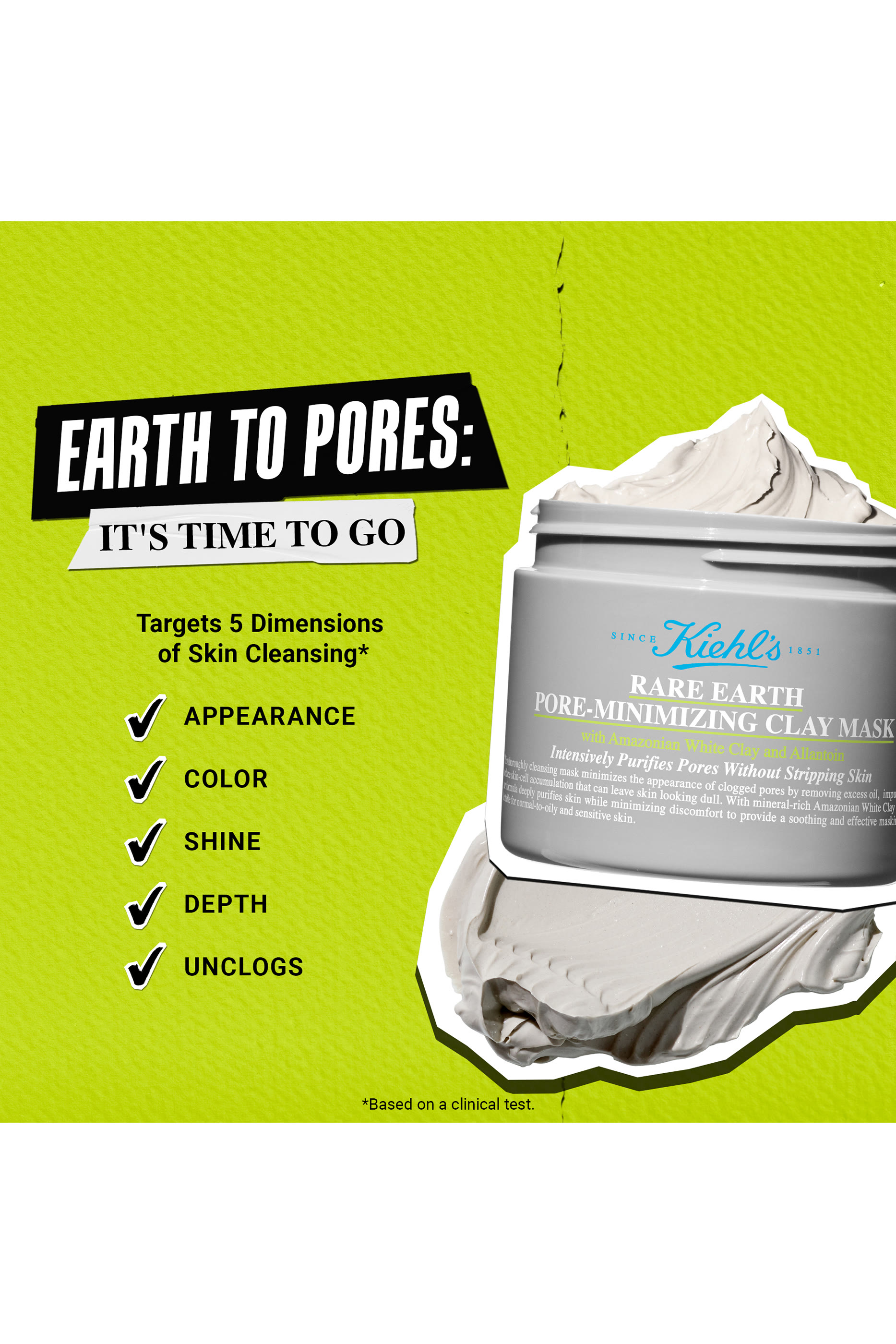Rare Earth Pore-Minimizing Clay Mask