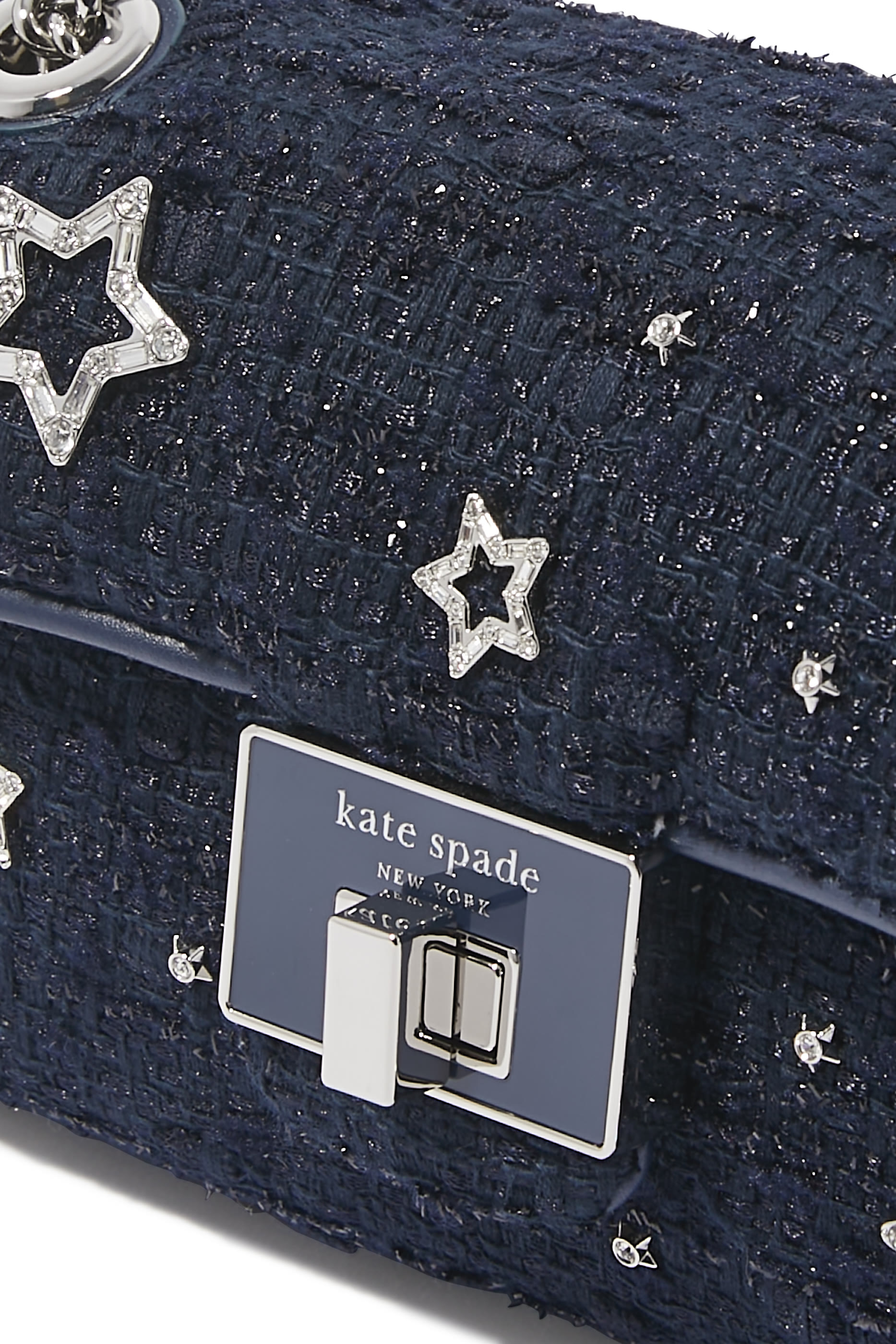 Evelyn Embellished Tweed Small Shoulder Bag