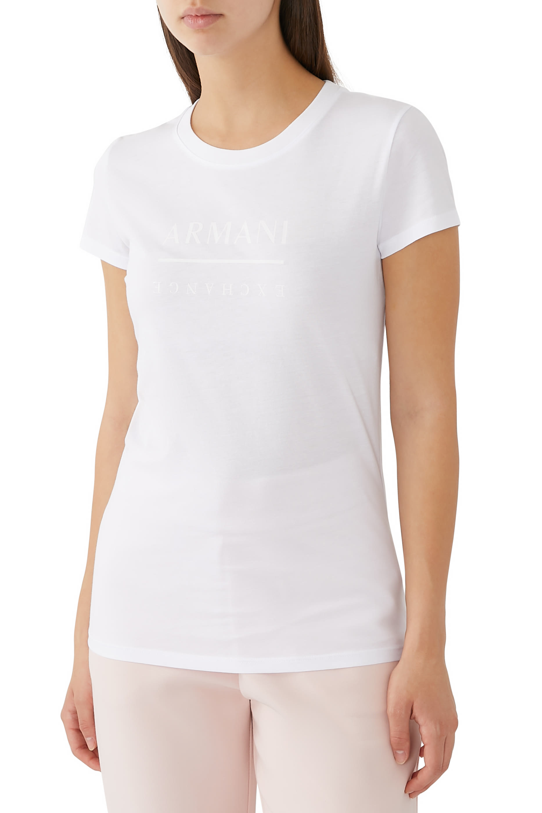 Pima Cotton Vinyl Effect Logo T-Shirt