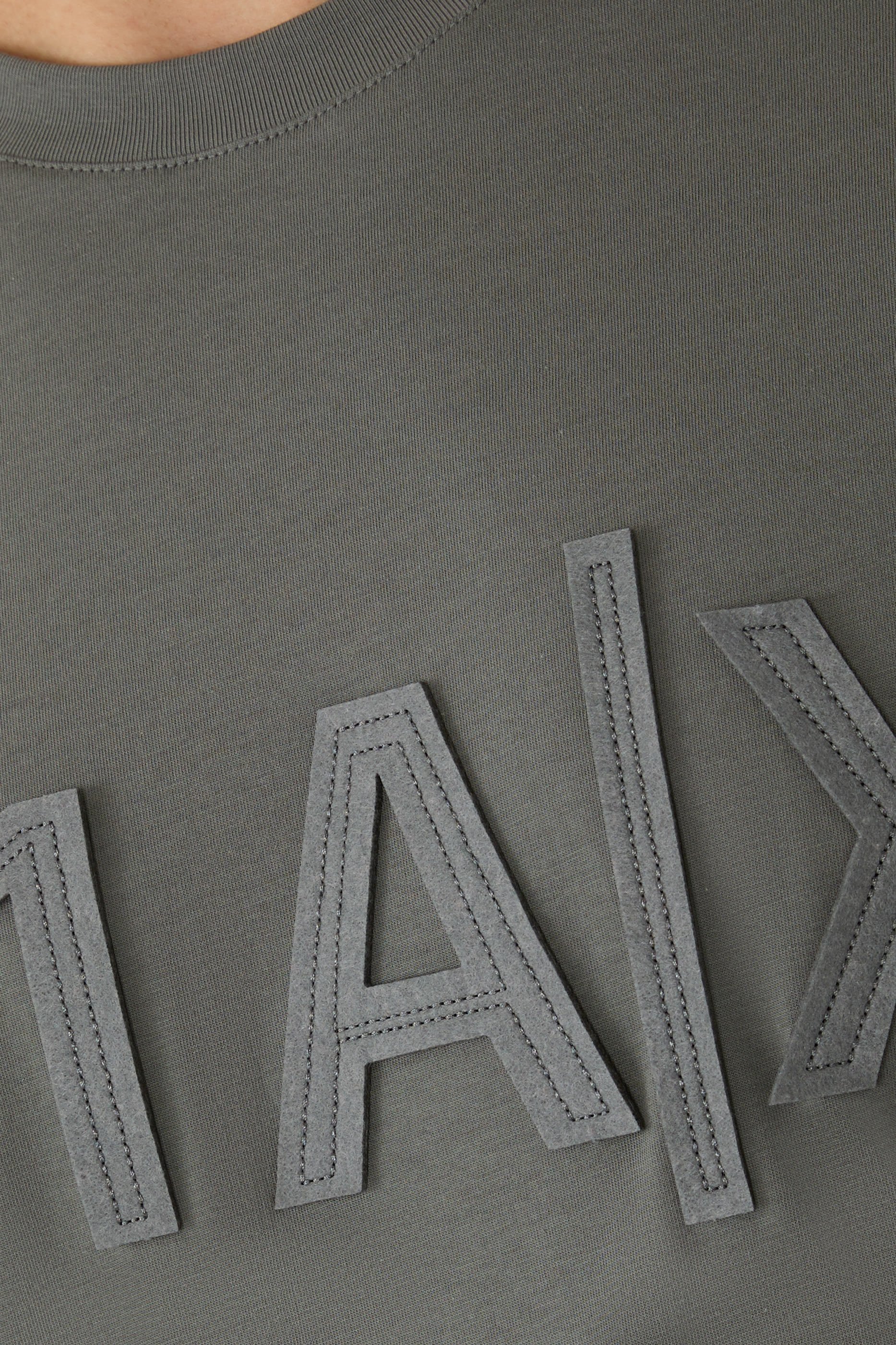 AX Logo Cotton-Jersey T-Shirt