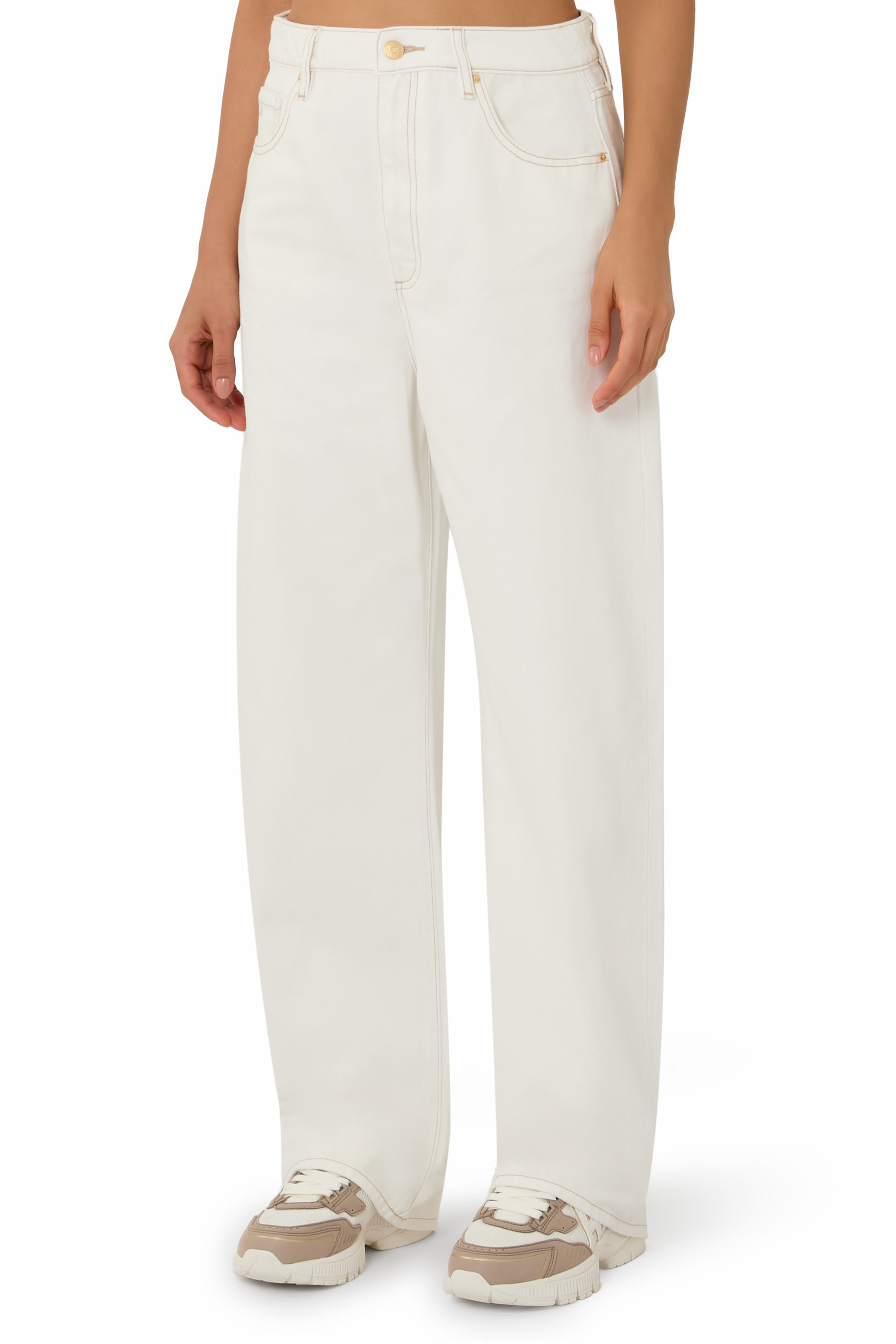 Relaxed Fit Optic White Jeans 