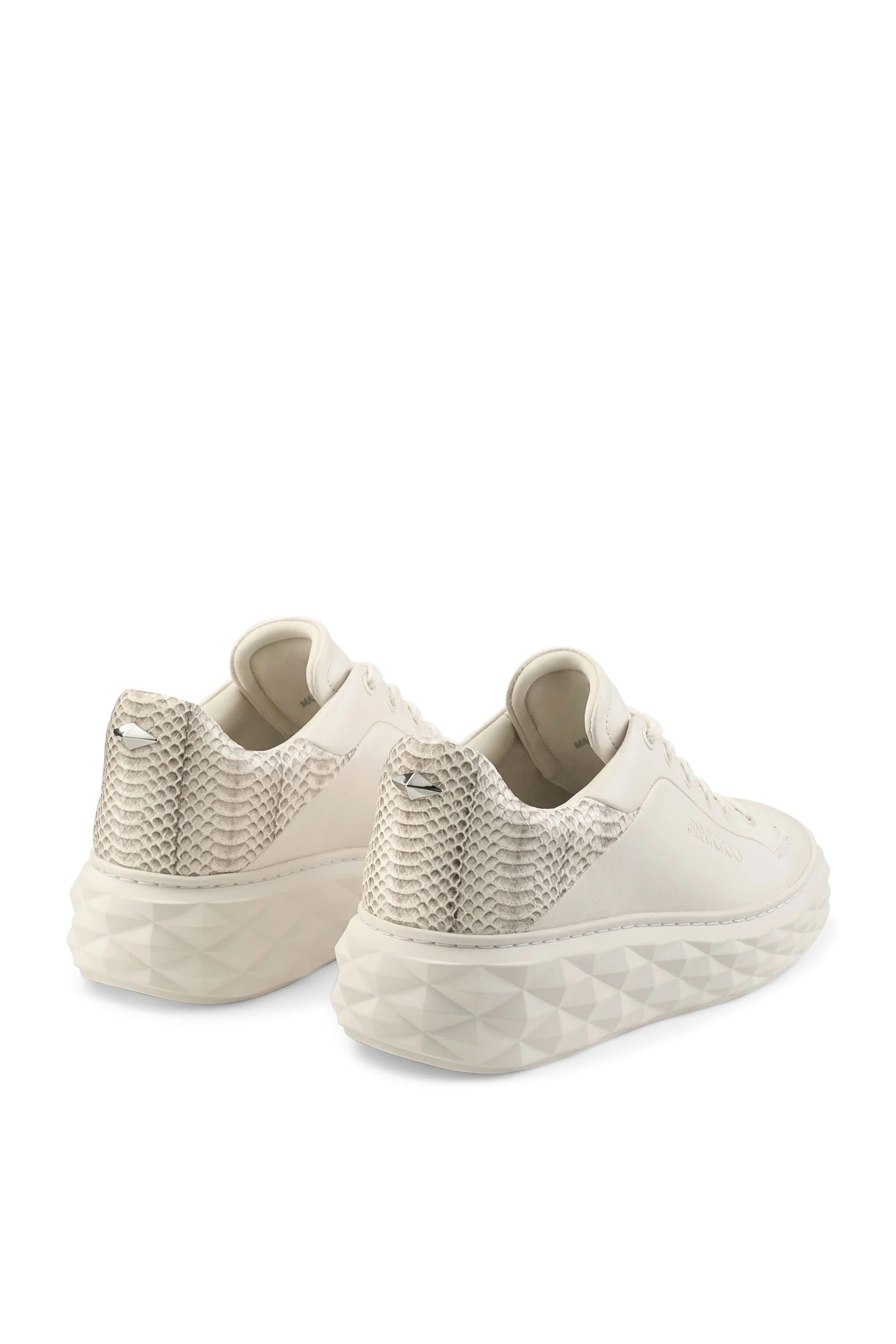  Diamond Maxi F II Latte Nappa Leather Pearl Trainers