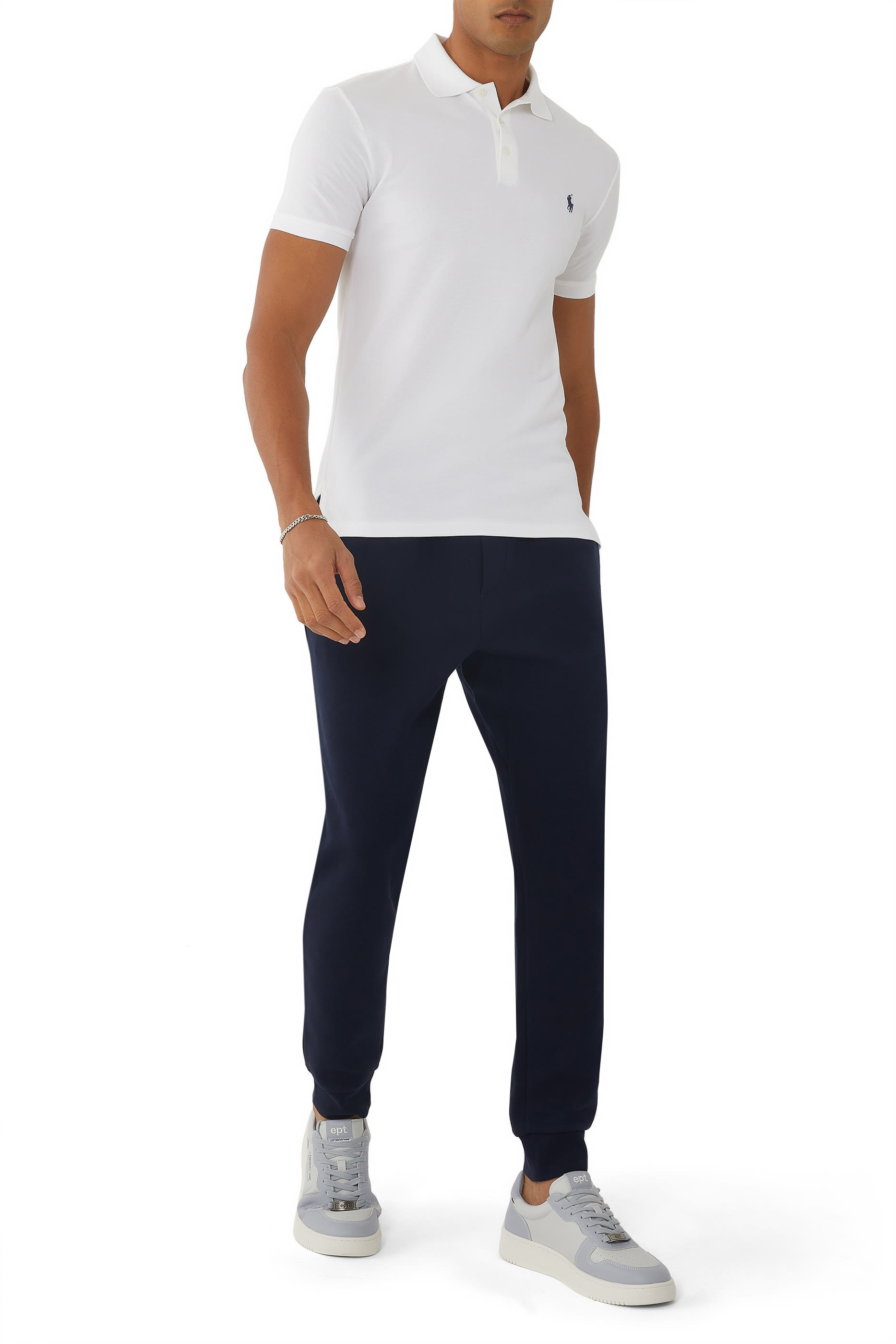 Embroidered Drawstring Track Pants