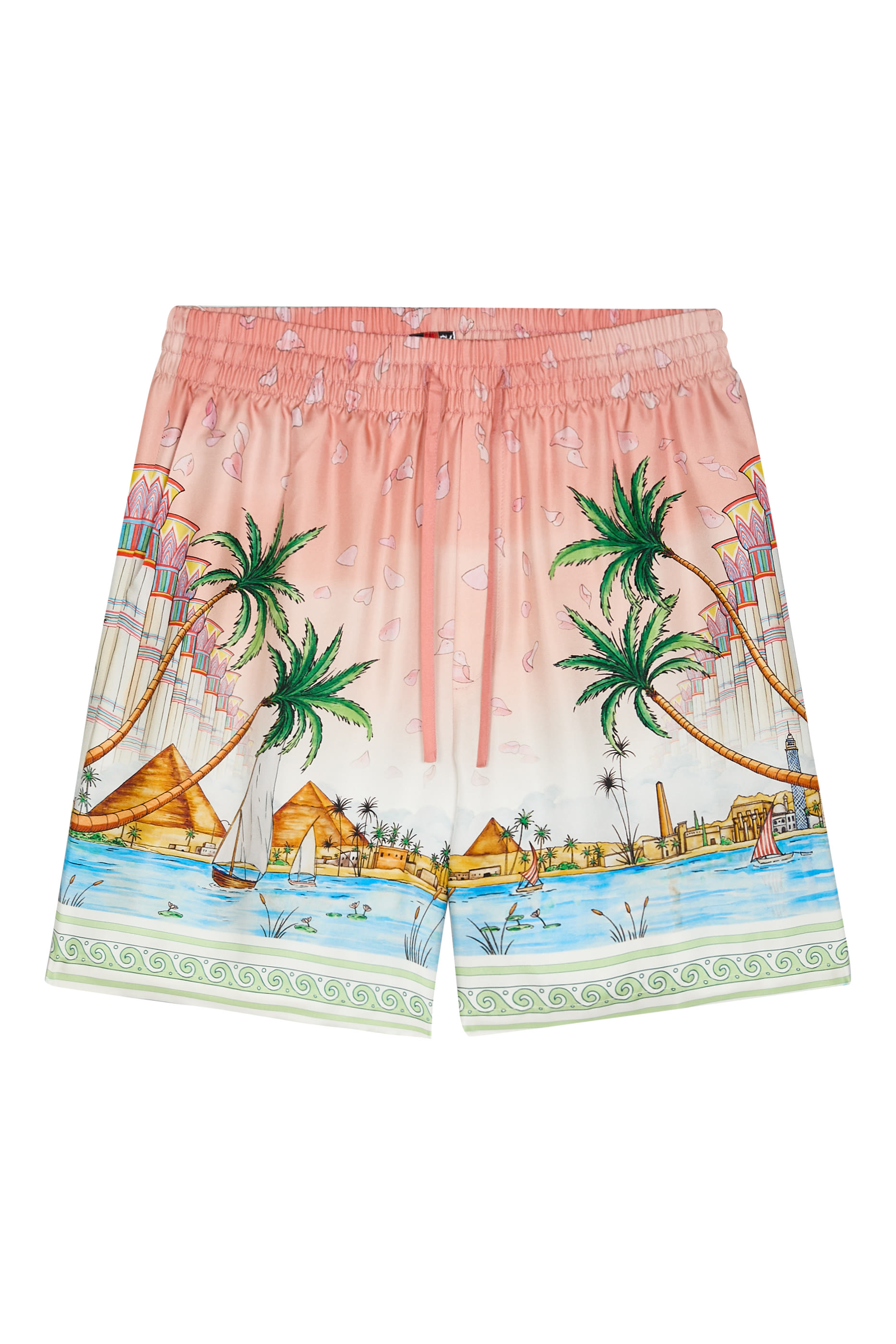 Hotel Emblem Silk Shorts