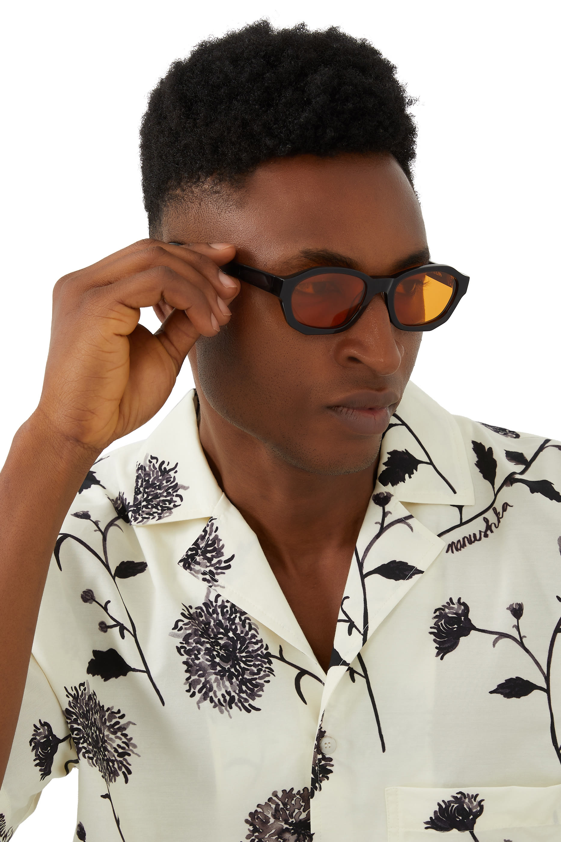 SUB004 Transparent Orange Lens Sunglasses