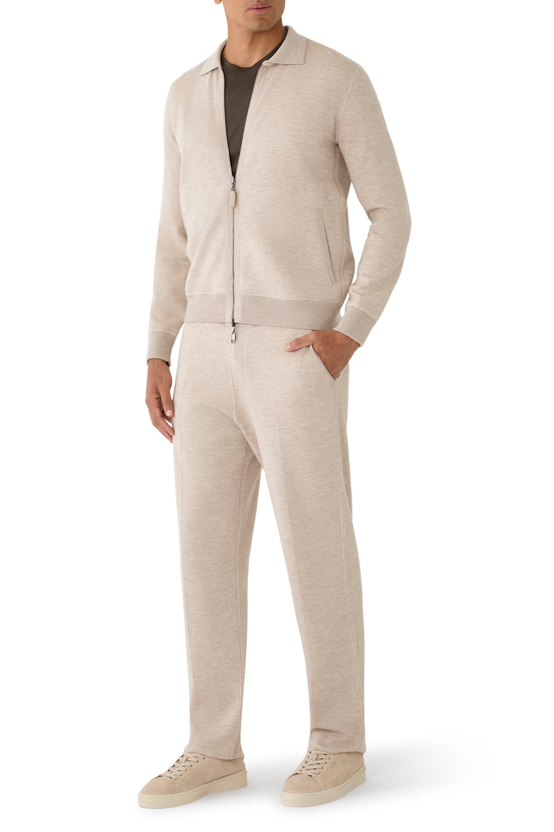 Stretch Cotton-Blend Joggers