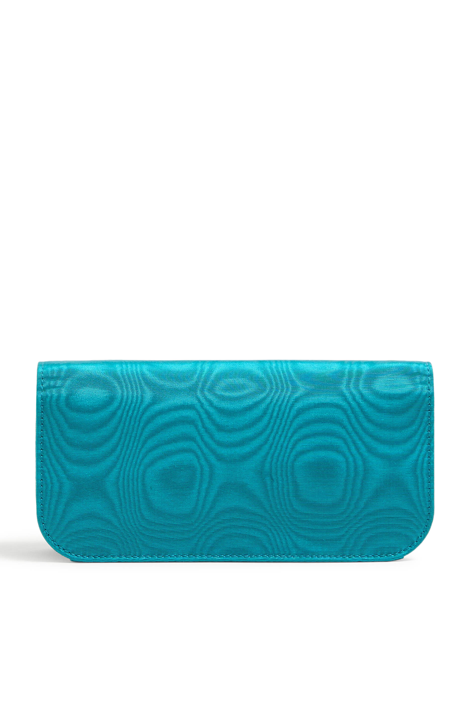 Loco Moiré Fabric Clutch with Jewel Logo