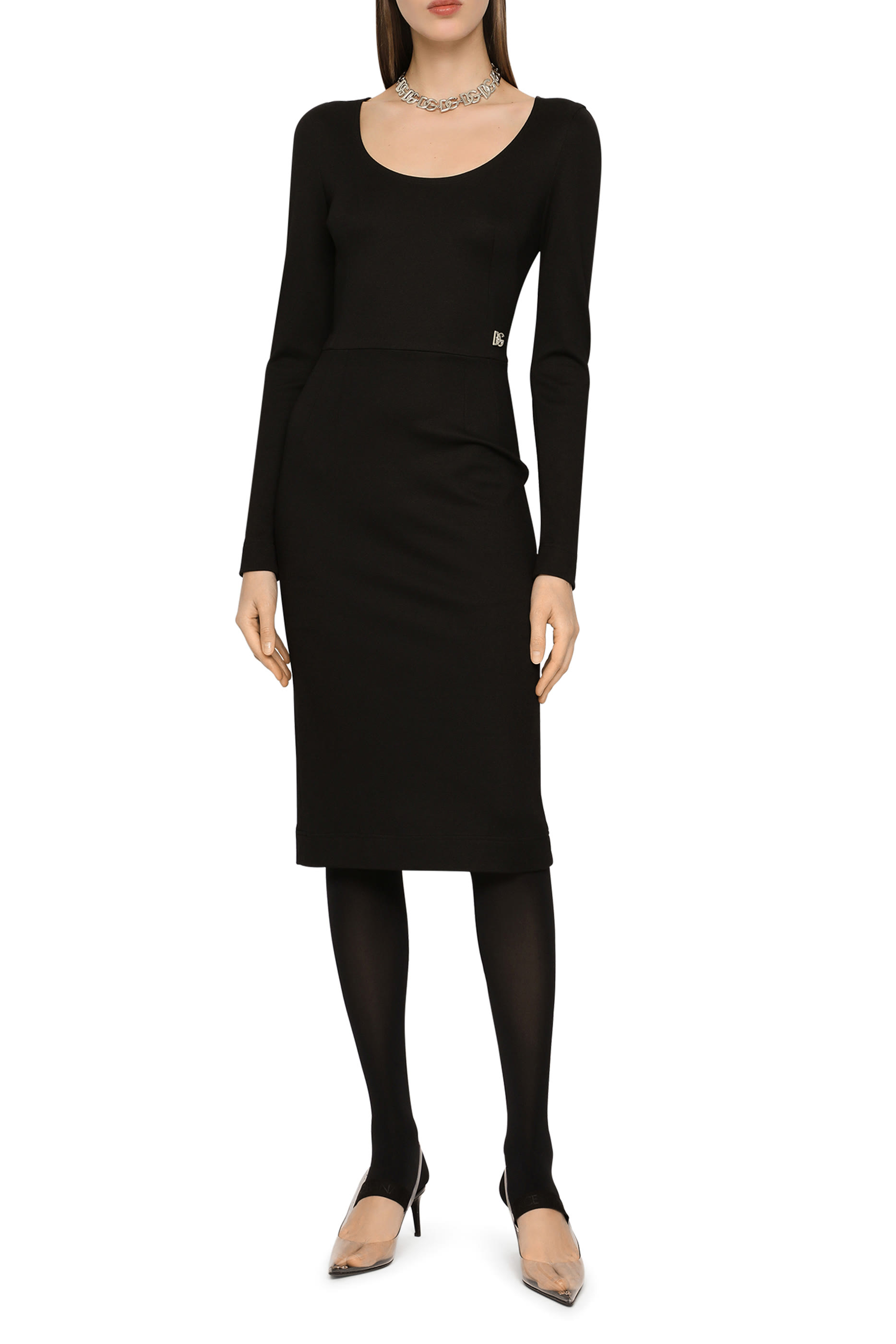 Sleeveless Milano Rib Midi Dress