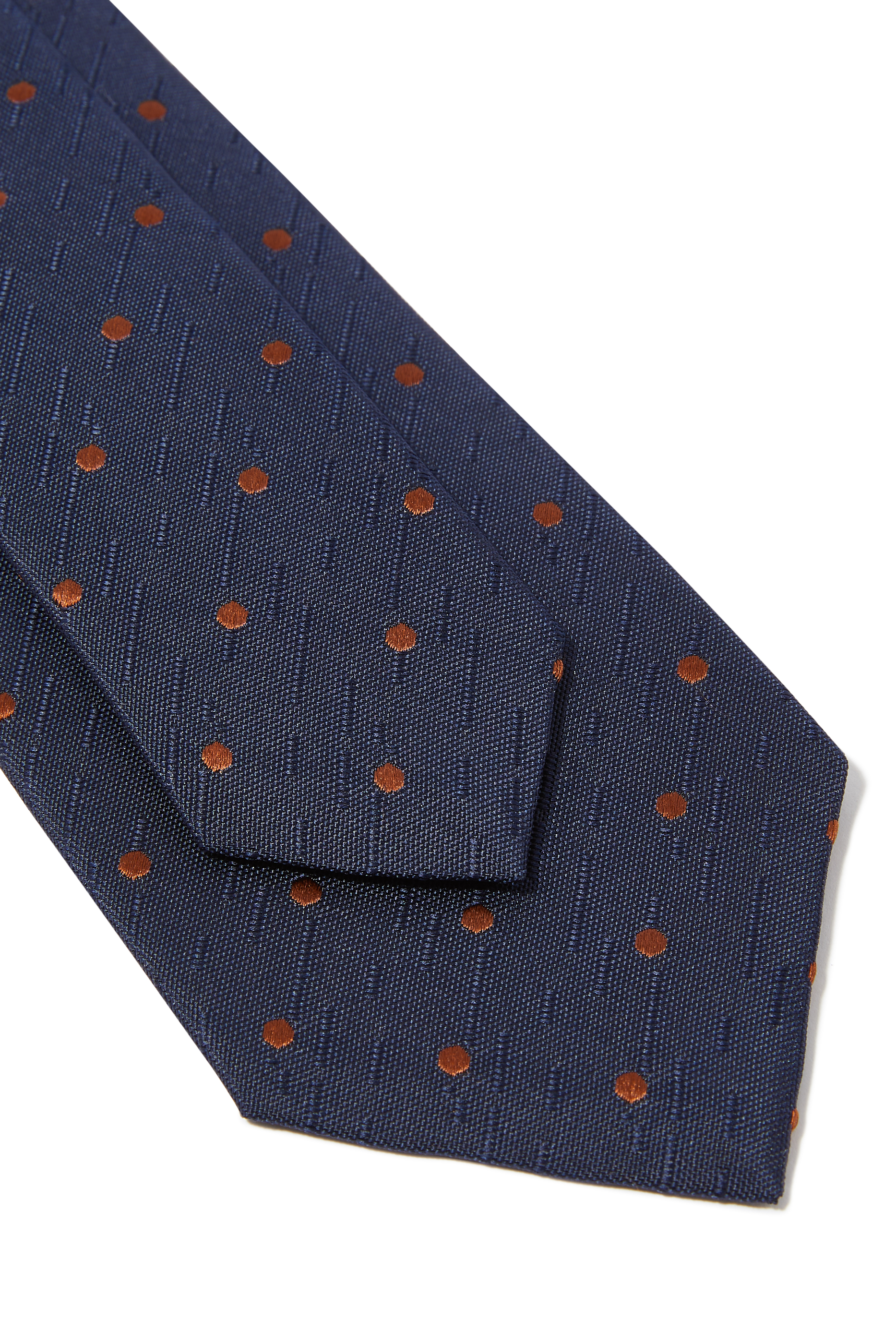 Silk Jacquard Polka Dot Tie