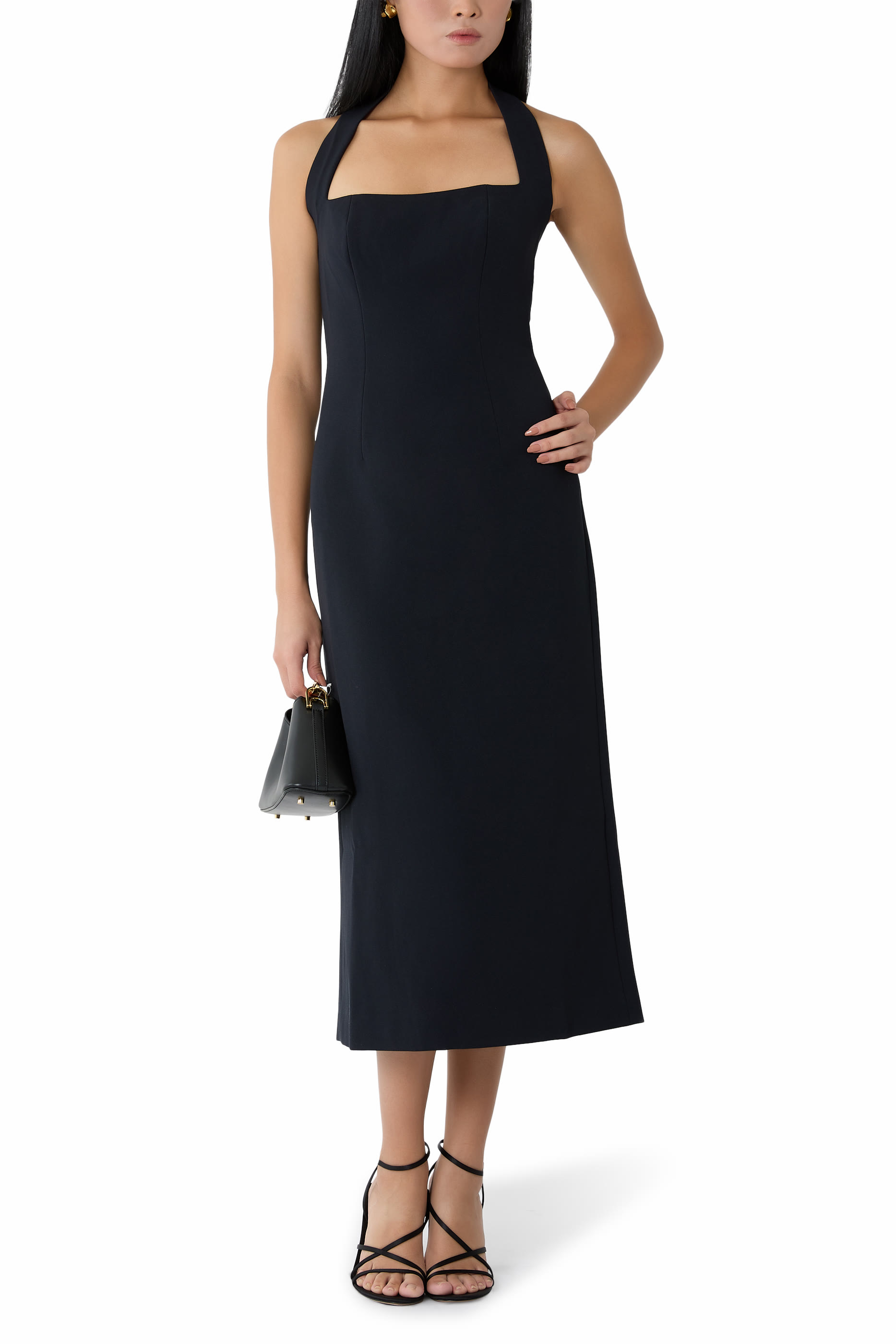 The Ultimate Muse Halter Neck Midi Dress