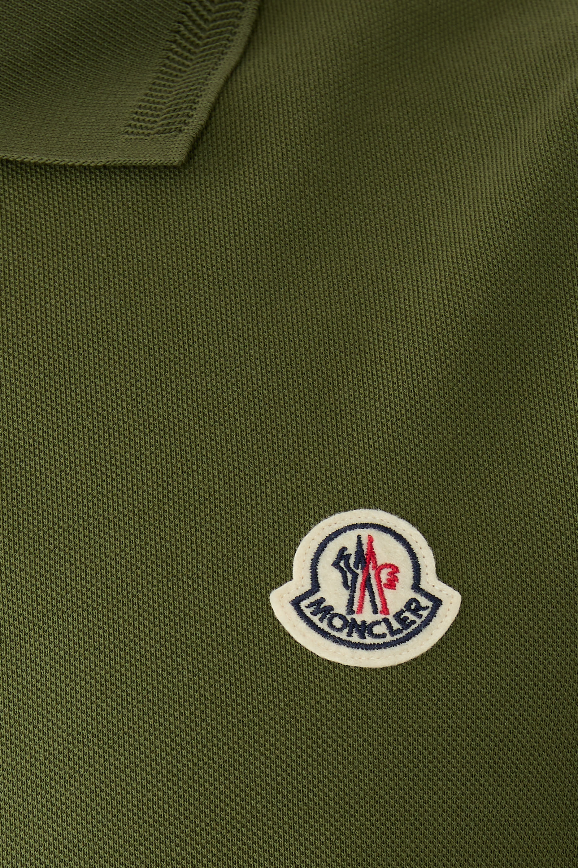 Logo Patch Cotton Polo Shirt