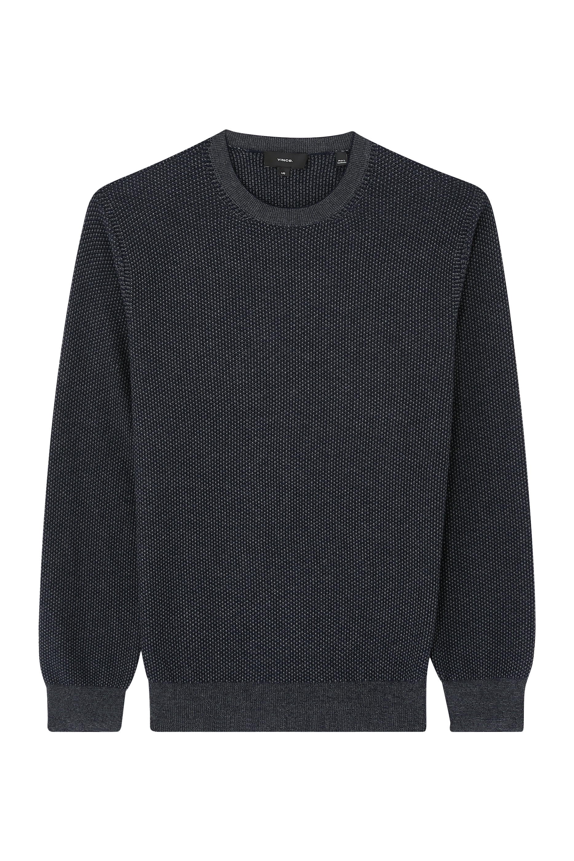 Geo-Jacquard Wool-Blend Crewneck Sweater