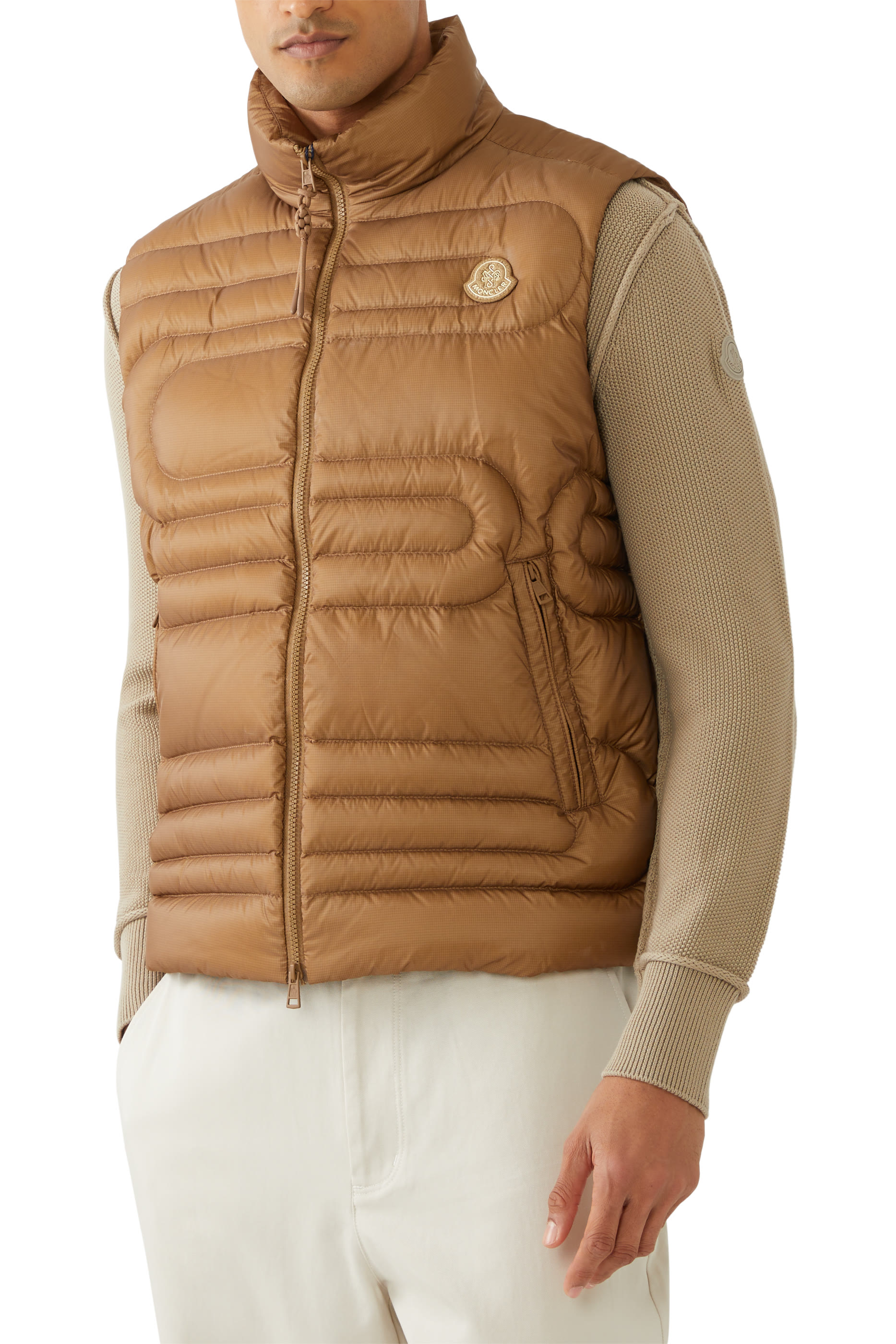 Emeishan Snake-Quilted Down Gilet