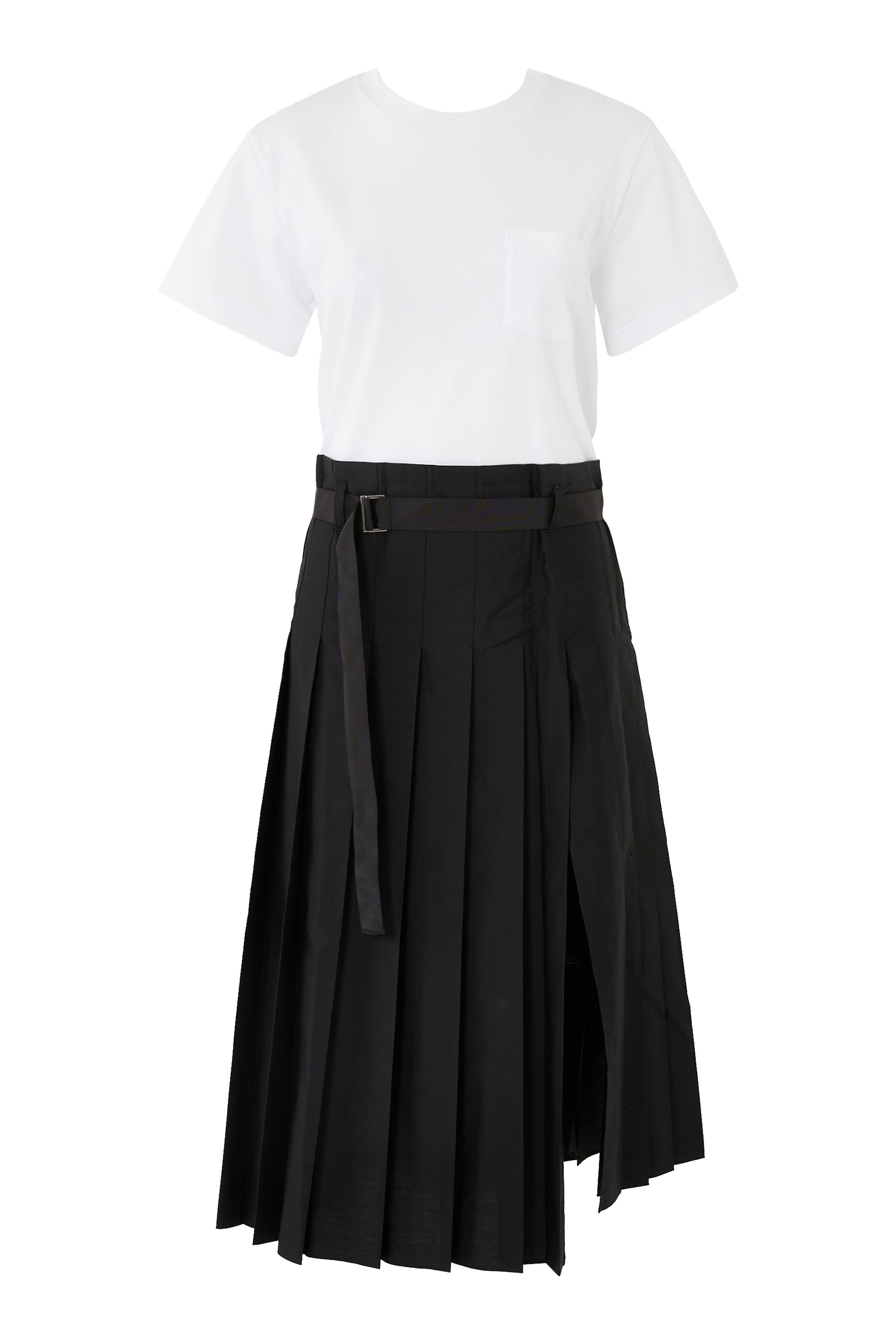 Cotton Poplin x Cotton Jersey Dress